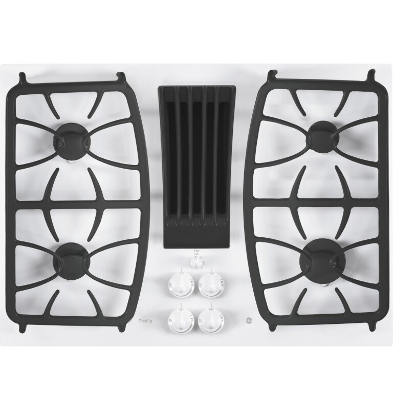 30" Built-In Gas Downdraft Cooktop PGP9830TJWW
