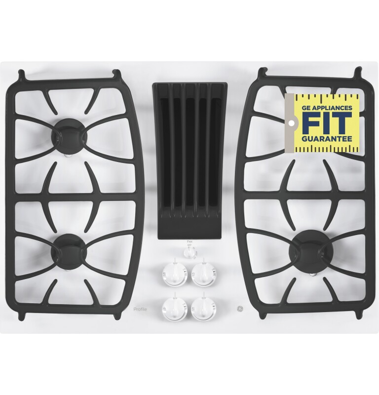 30" Built-In Gas Downdraft Cooktop PGP9830TJWW