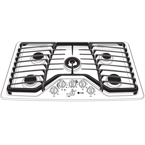 Series 36" Built-In Gas Cooktop view 14
