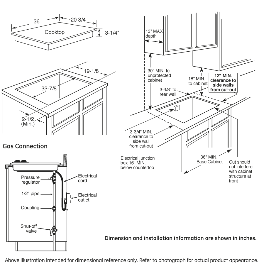Series 36" Built-In Gas Cooktop view 15