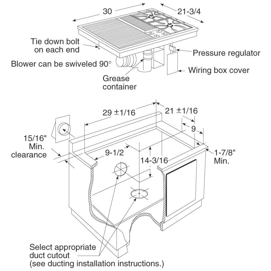 Series Built-In Downdraft Gas Modular Cooktop view 5