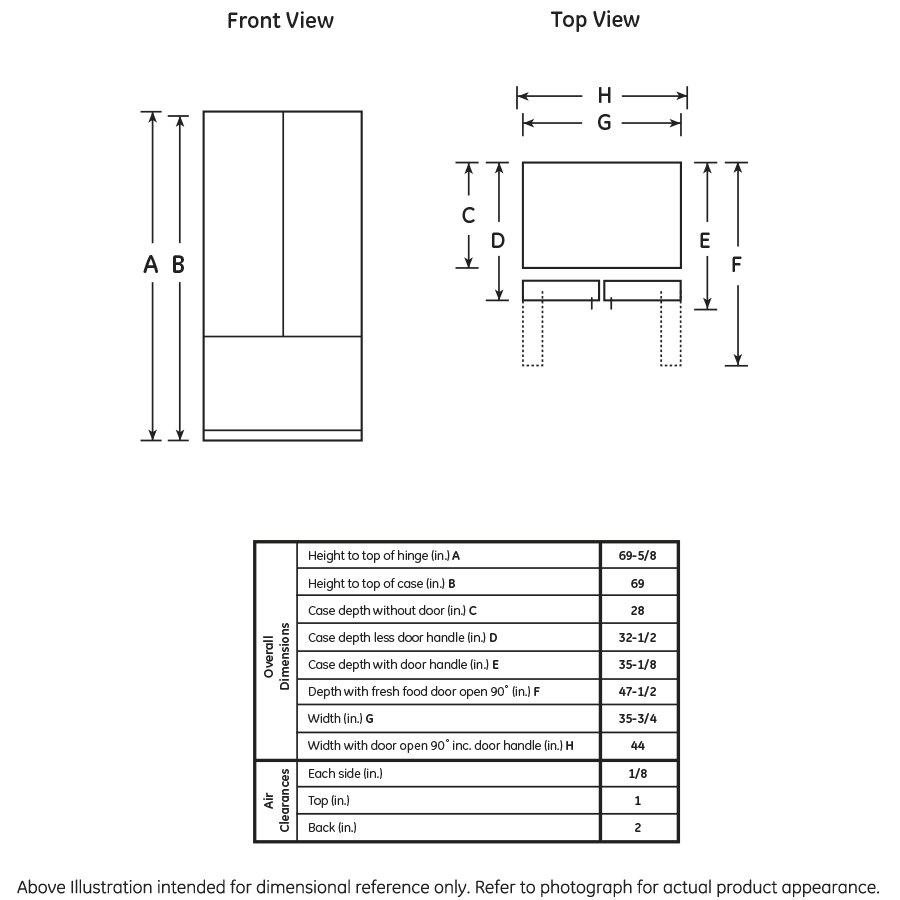 Series 24.8 Cu. Ft. Refrigerator with Armoire Styling PGS25KSESS
