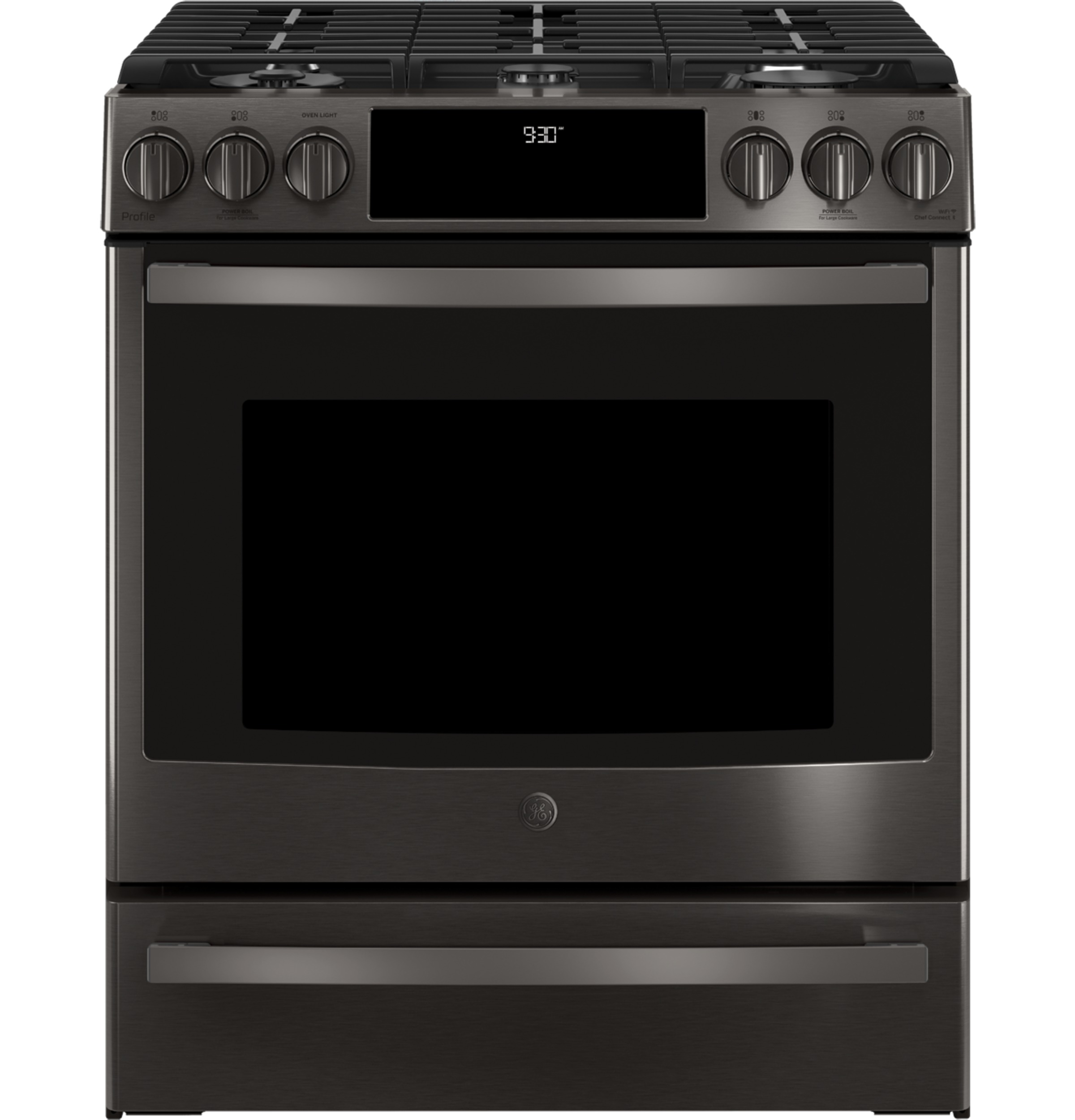 30" Smart Slide-In Front-Control Gas Range PGS930BELTS