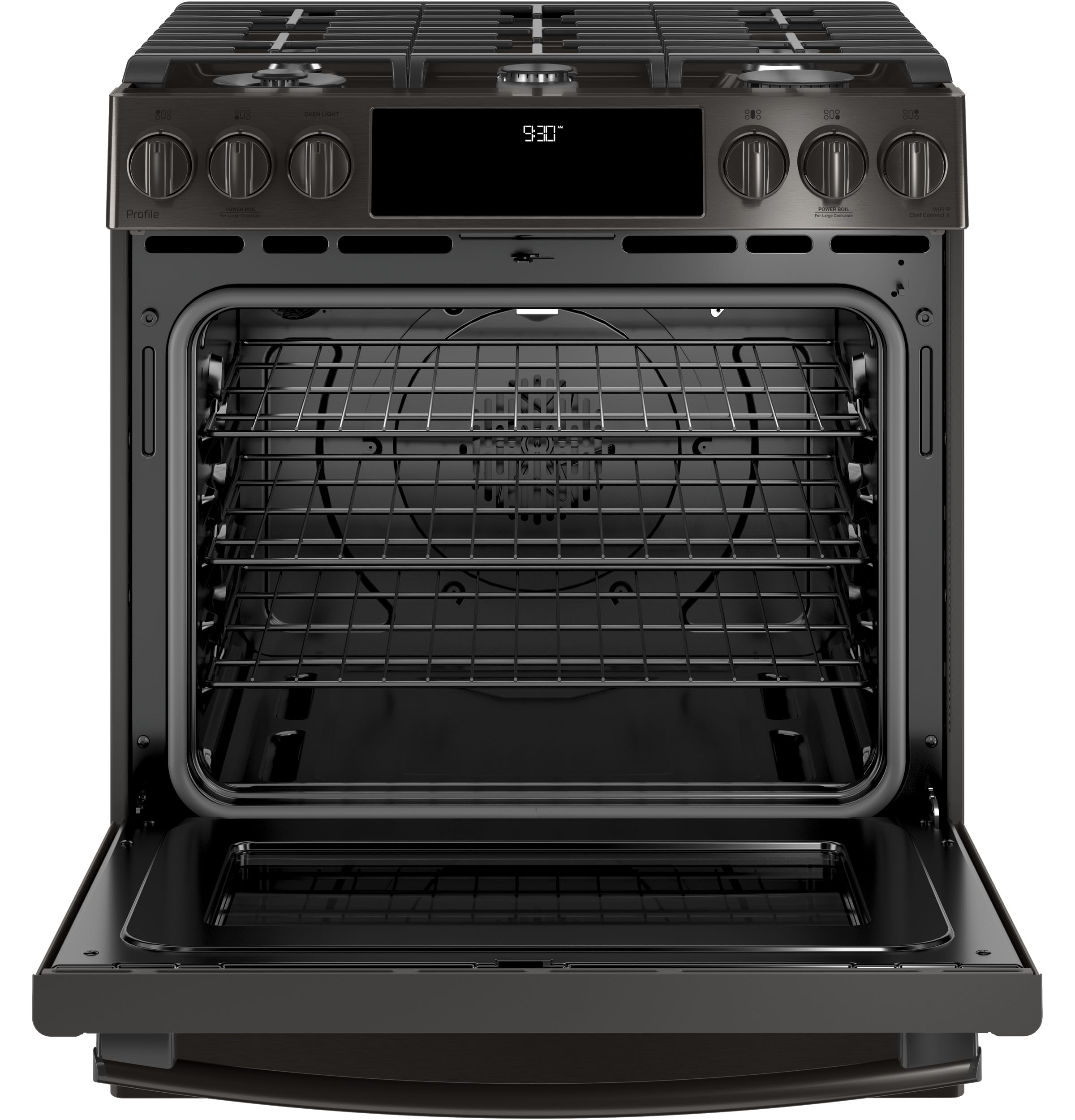 30" Smart Slide-In Front-Control Gas Range PGS930BELTS