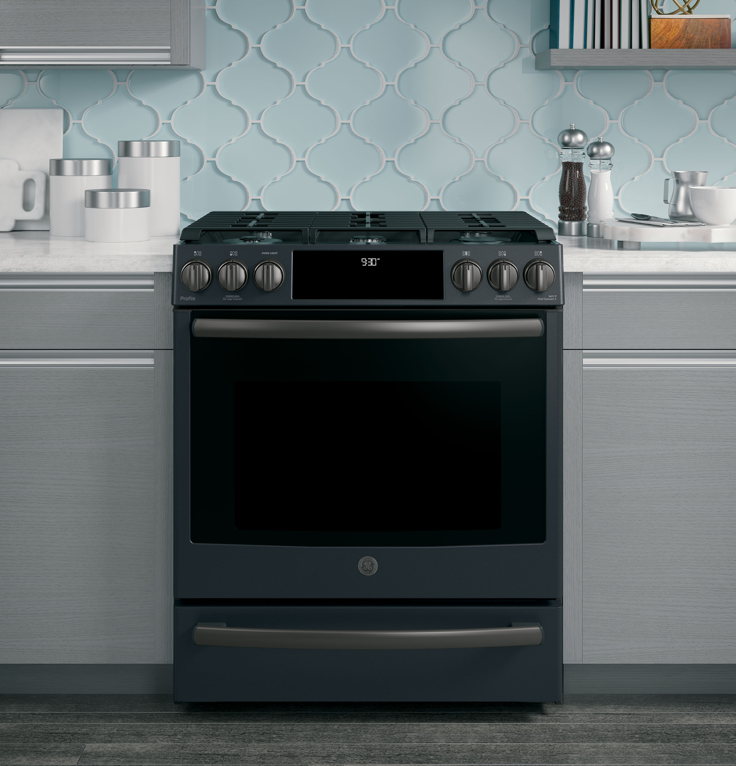 30" Smart Slide-In Front-Control Gas Range PGS930FELDS, product image 2 of 8