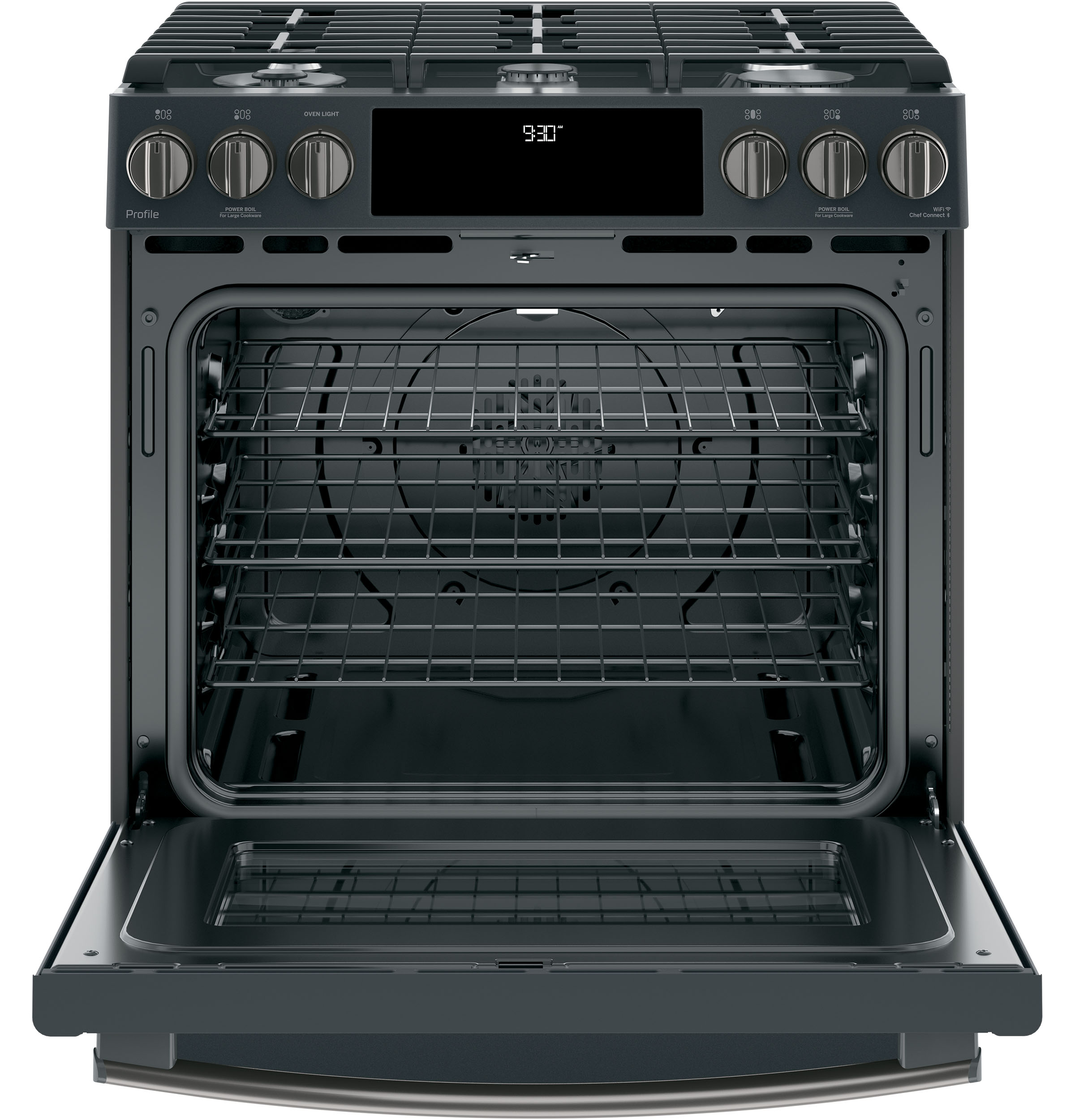30" Smart Slide-In Front-Control Gas Range PGS930FELDS, product image 3 of 8