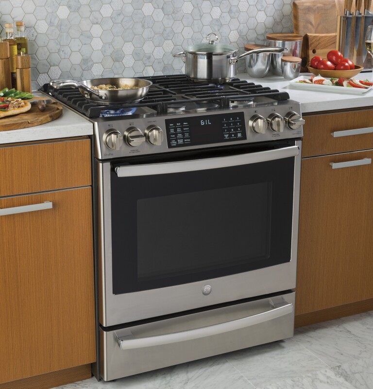 30" Smart Slide-In Front-Control Gas Range PGS930SELSS, product image 18 of 23