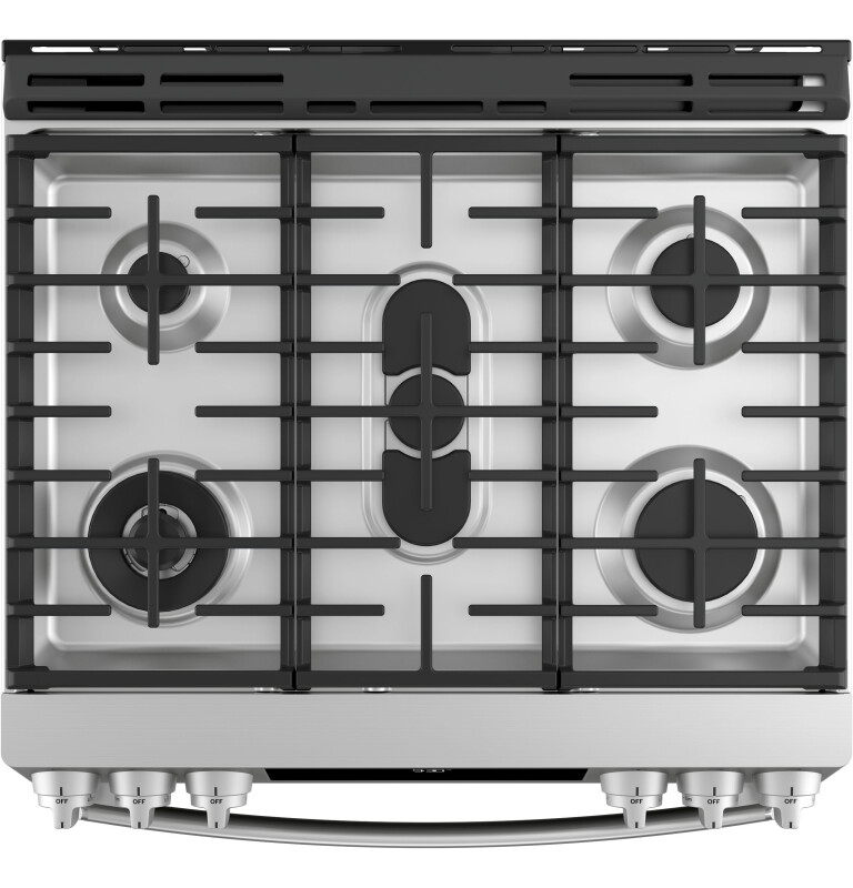 30" Smart Slide-In Front-Control Gas Fingerprint Resistant Range with No Preheat Air Fry view 5