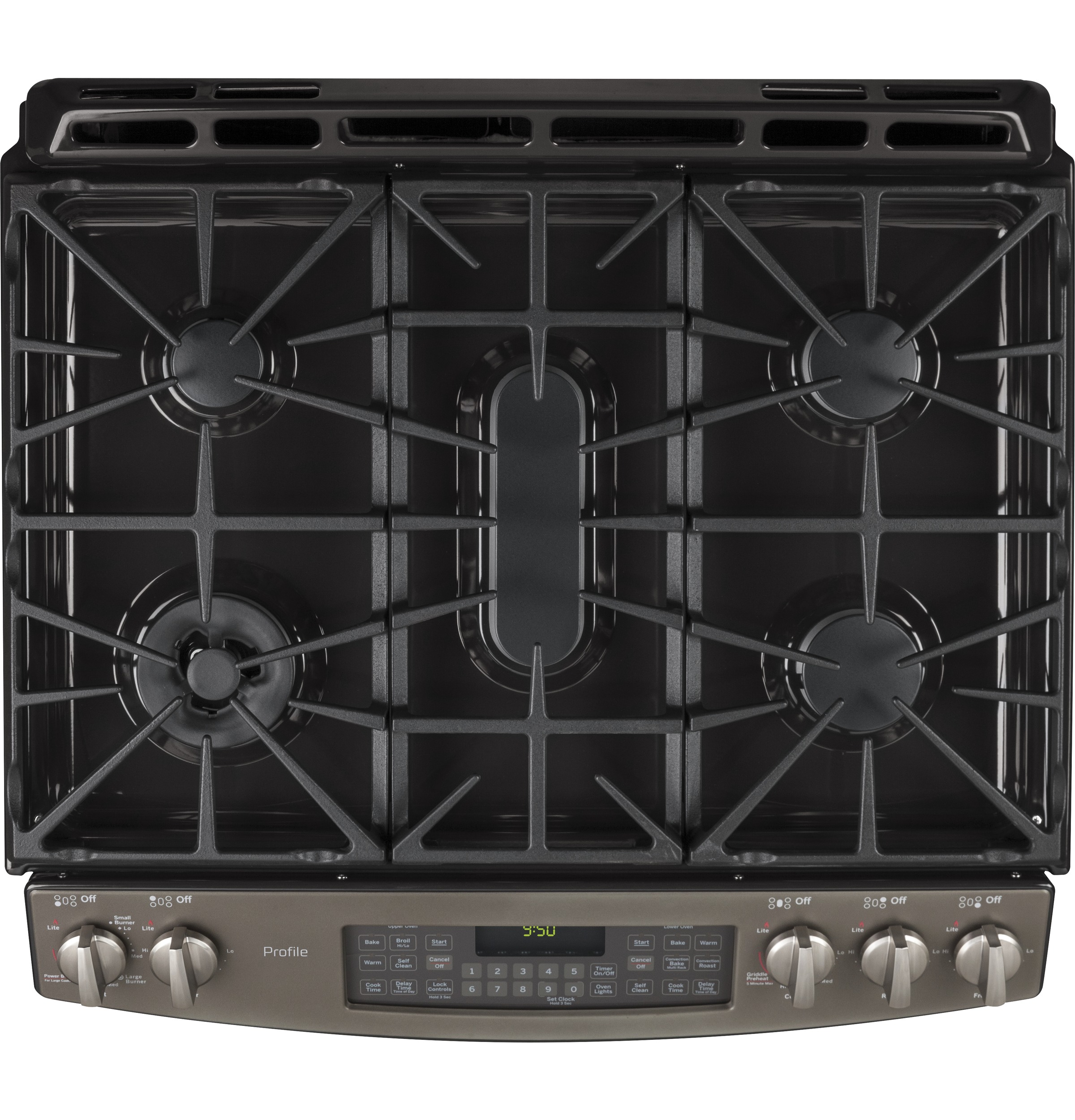Series 30" Slide-In Front Control Double Oven Gas Range PGS950EEFES, product image 10 of 13