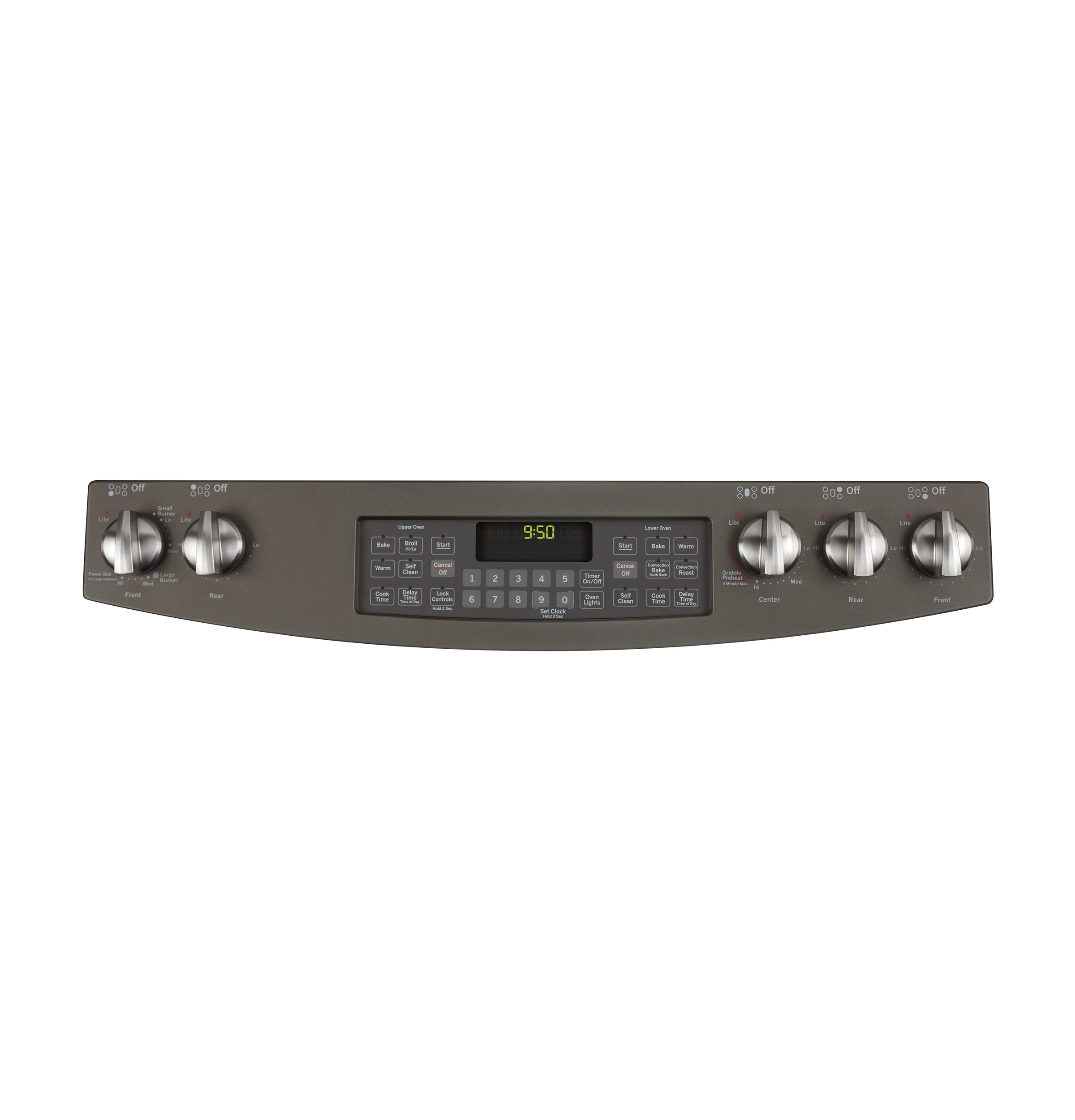 Series 30" Slide-In Front Control Double Oven Gas Range PGS950EEFES, product image 11 of 13