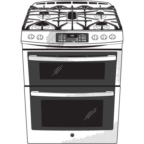 Series 30" Slide-In Front Control Double Oven Gas Range PGS950EEFES, product image 12 of 13