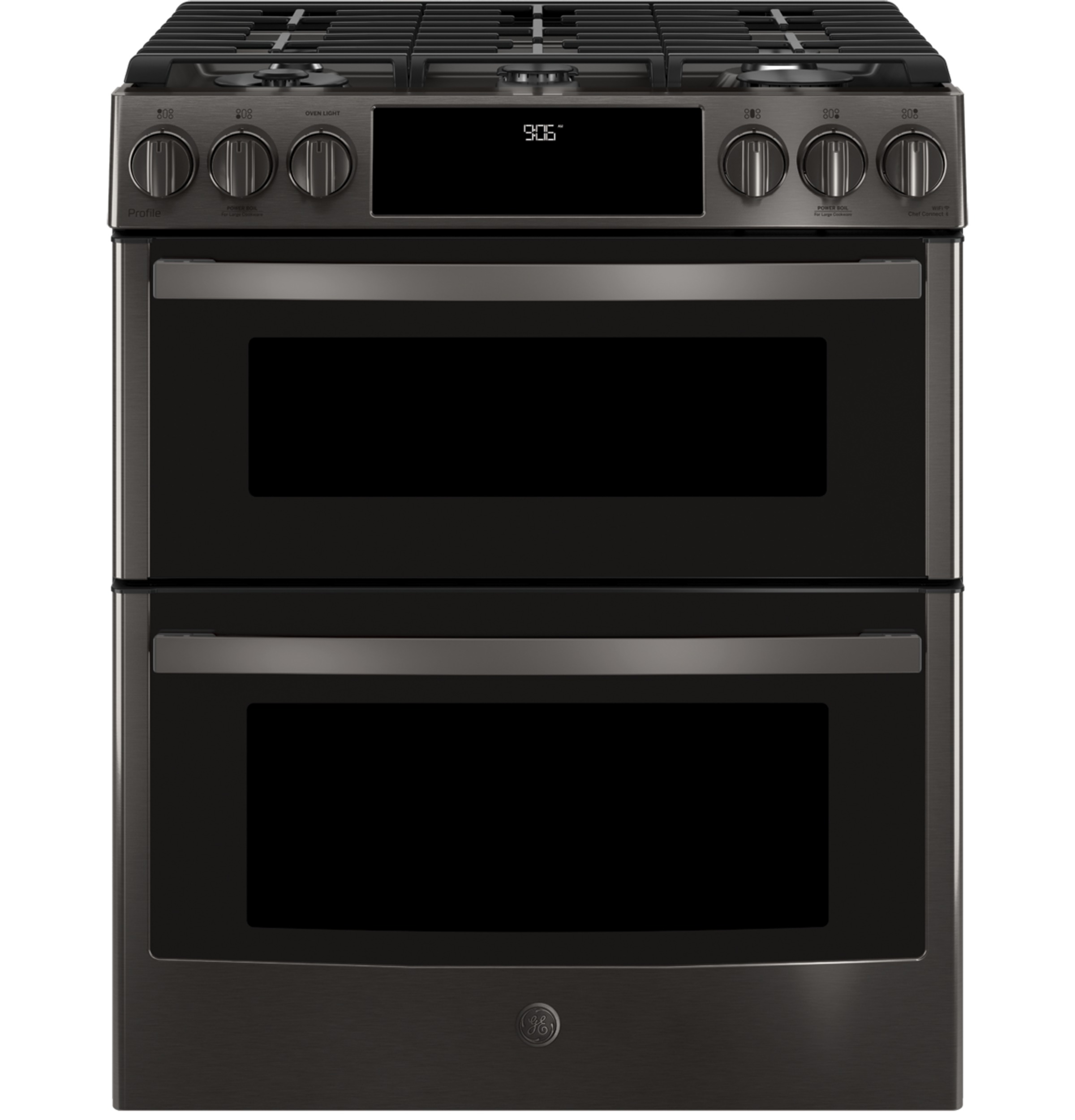30" Smart Slide-In Front-Control Gas Double Oven Convection Range PGS960BELTS
