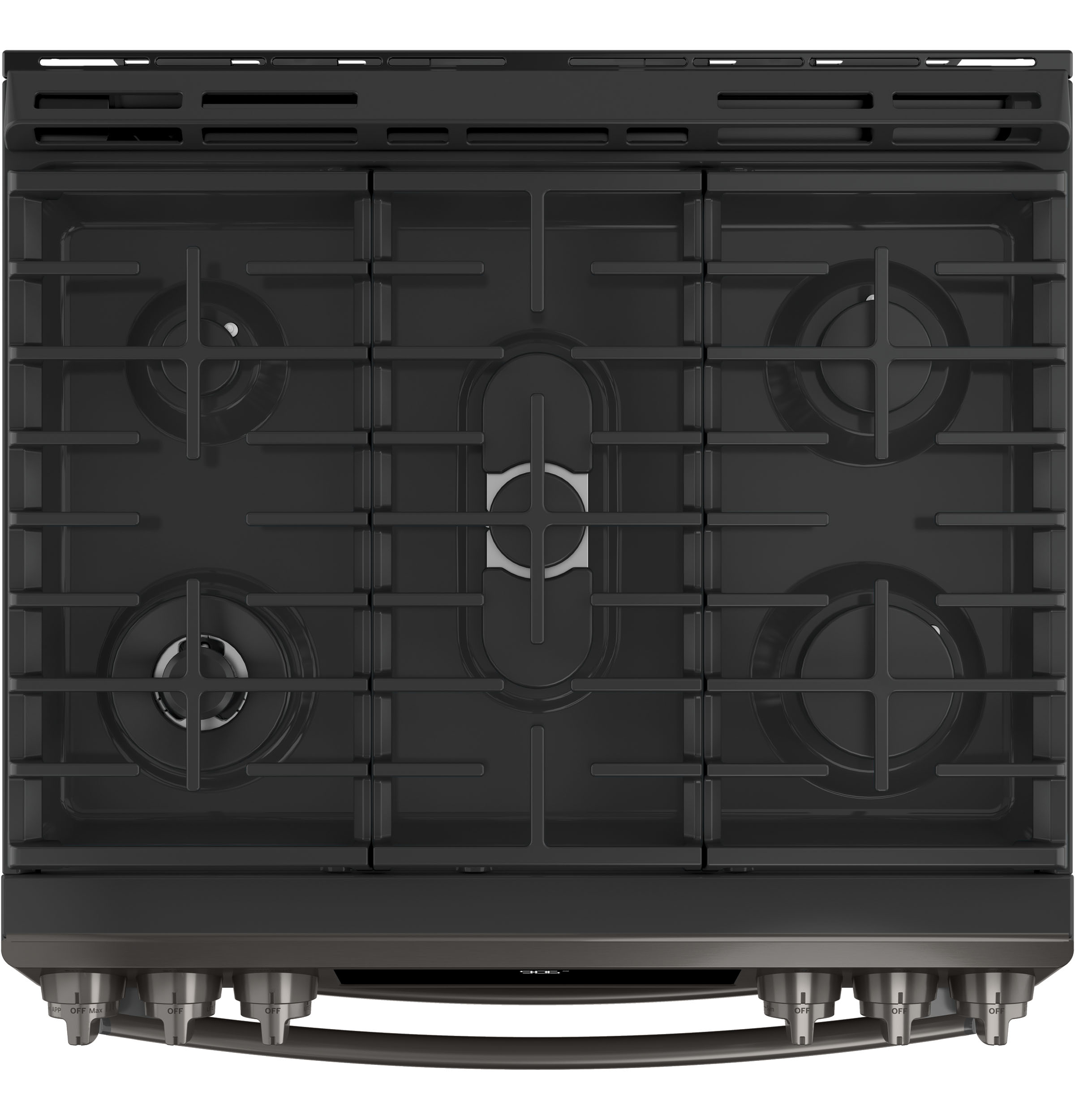 30" Smart Slide-In Front-Control Gas Double Oven Convection Range PGS960BELTS