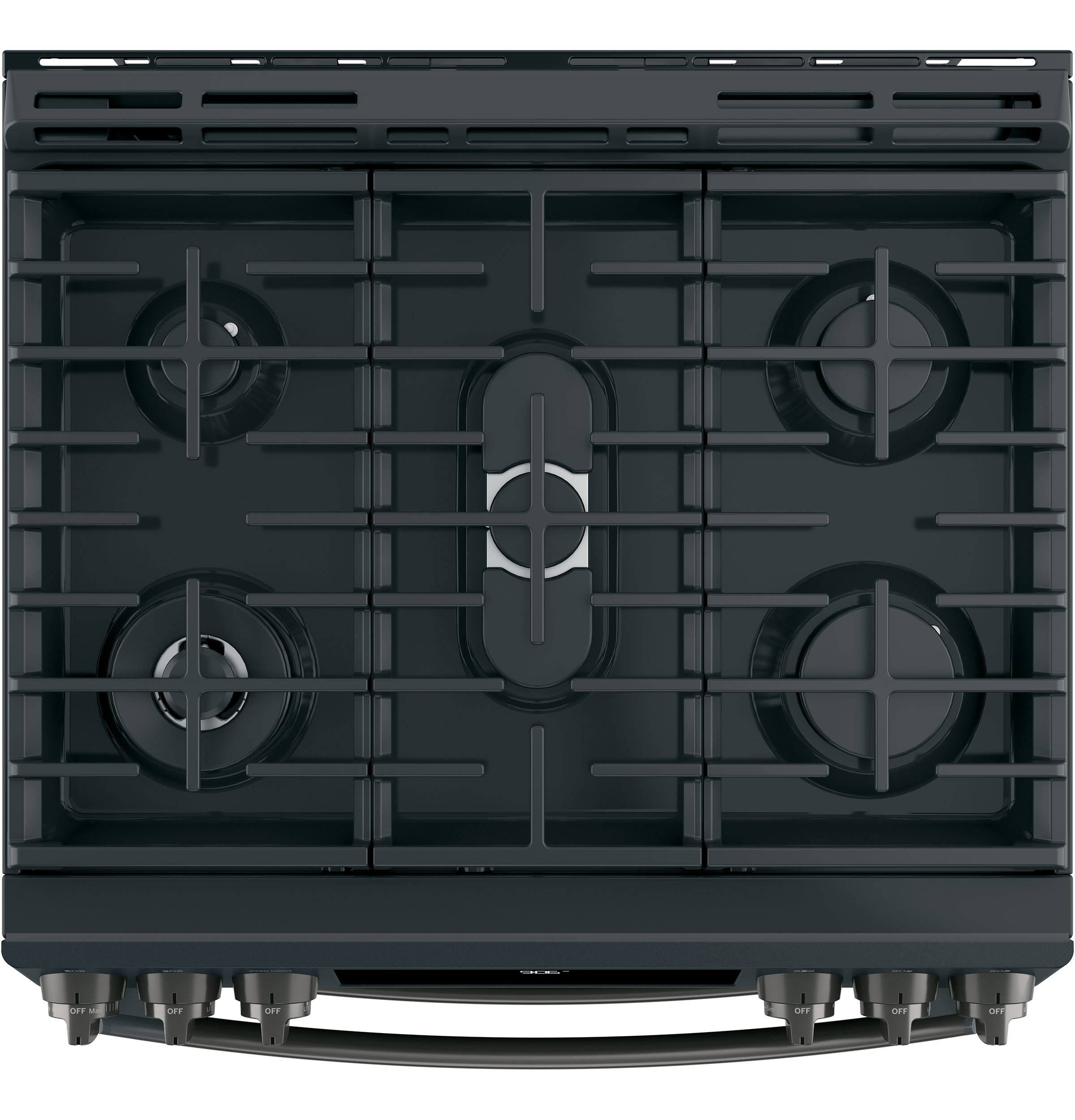 30" Smart Slide-In Front-Control Gas Double Oven Convection Range PGS960FELDS, product image 5 of 8