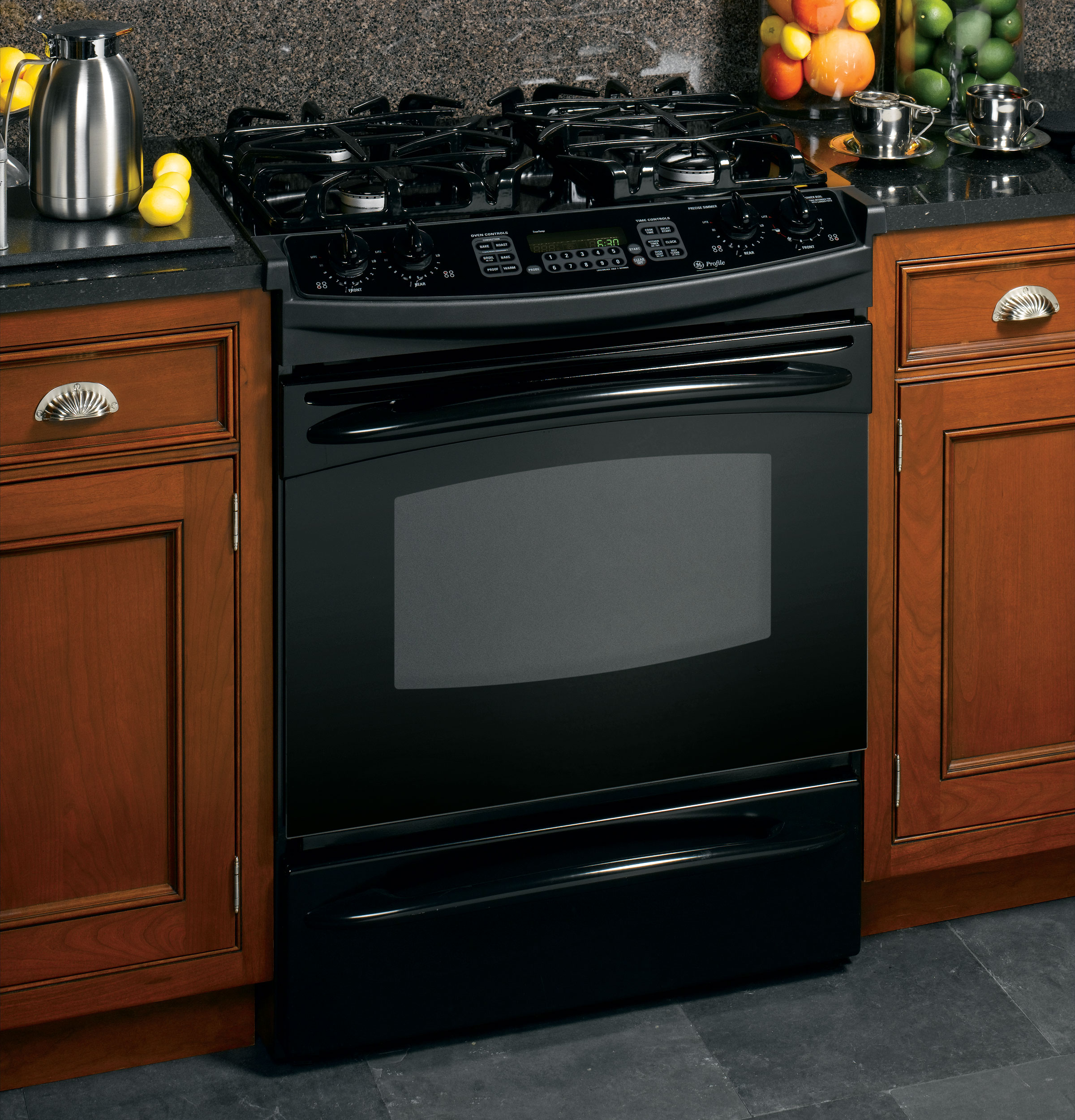 30" Slide-In Gas Range PGS968BEMBB