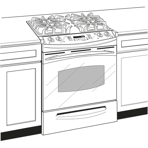 30" Slide-In Gas Range PGS968DEPBB, product image 2 of 3