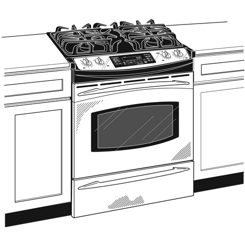 30" Slide-In Gas Range PGS968SEMSS, product image 3 of 4
