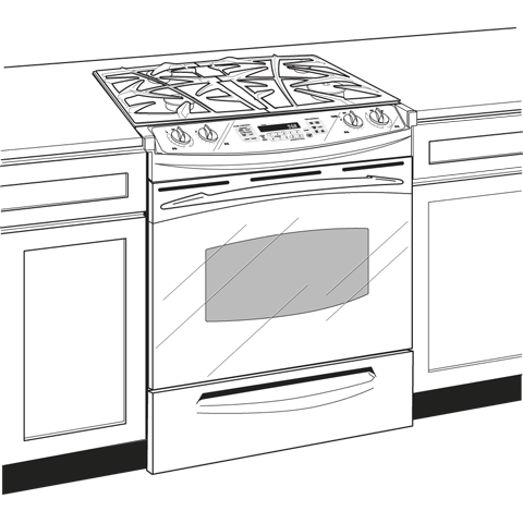 30" Slide-In Gas Range PGS975DEPBB, product image 2 of 3