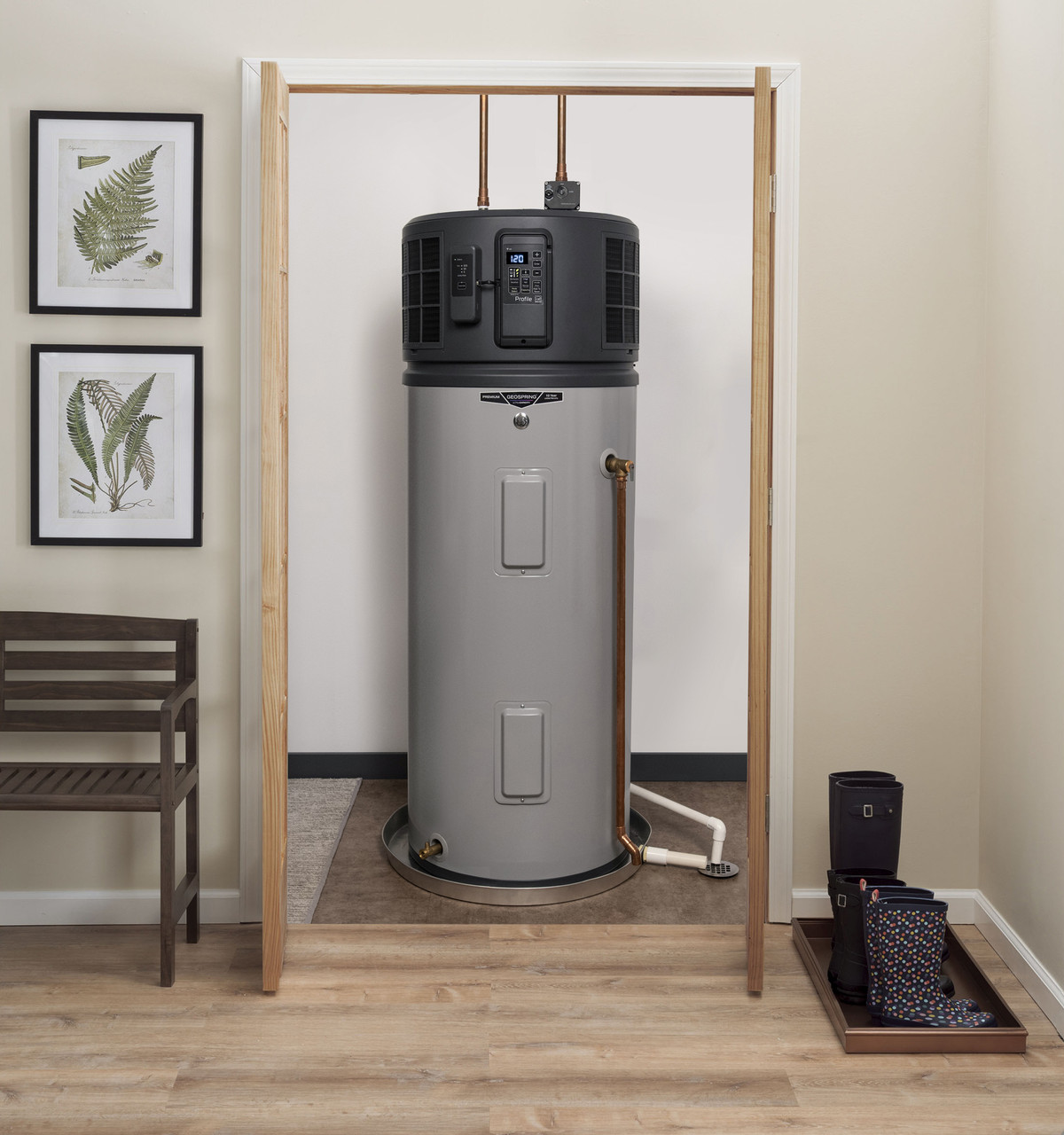 GEOSPRING Smart Hybrid Heat Pump Water Heater 40-gallon - 240V - FlexCapacity PH40S10BPY