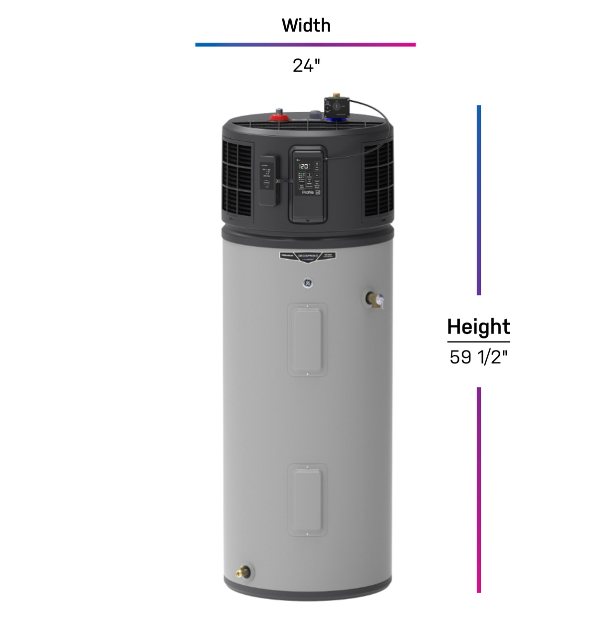 GEOSPRING Smart Hybrid Heat Pump Water Heater 40-gallon - 240V - FlexCapacity PH40S10BPY