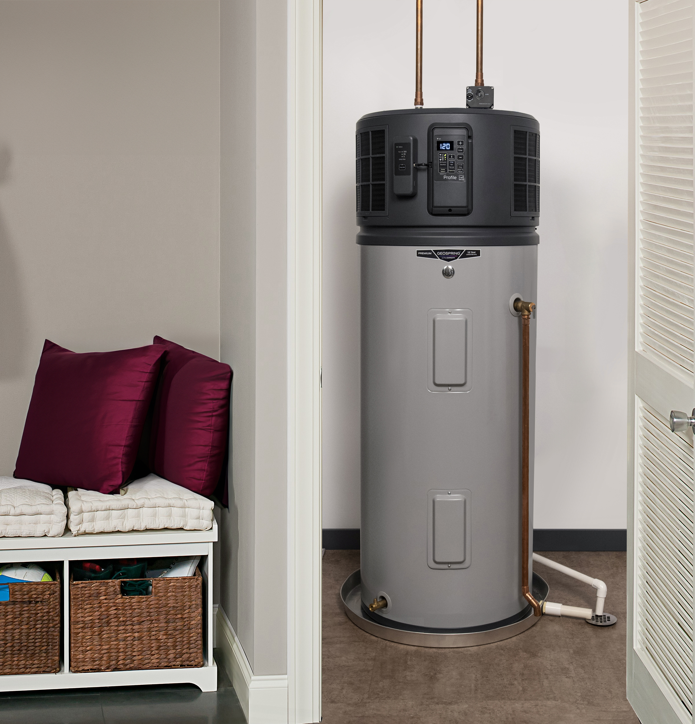 GEOSPRING Smart Hybrid Heat Pump Water Heater 50-gallon - 240V - FlexCapacity view 22