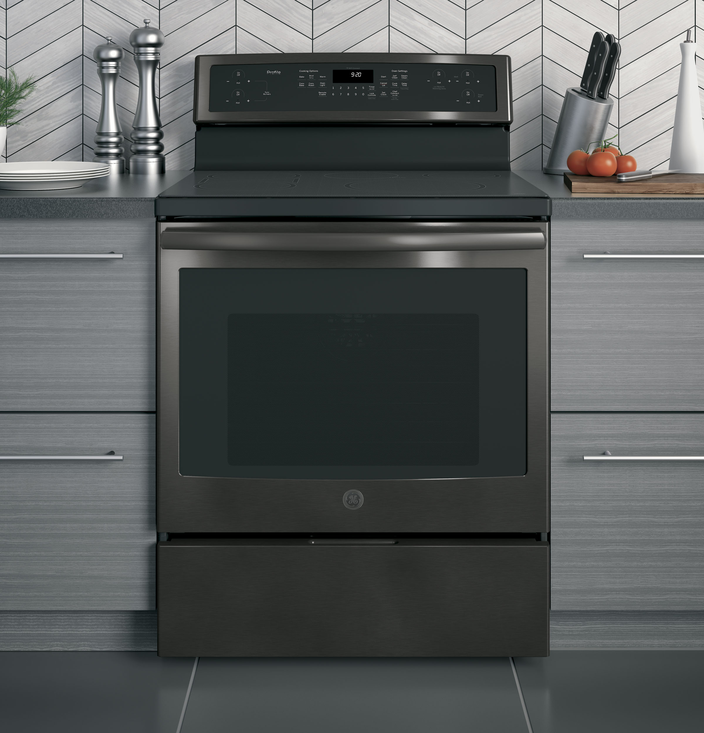 30" Free-Standing Convection Range with Induction PHB920BJTS