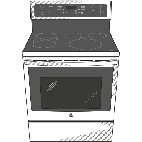 30" Free-Standing Convection Range with Induction PHB920BJTS