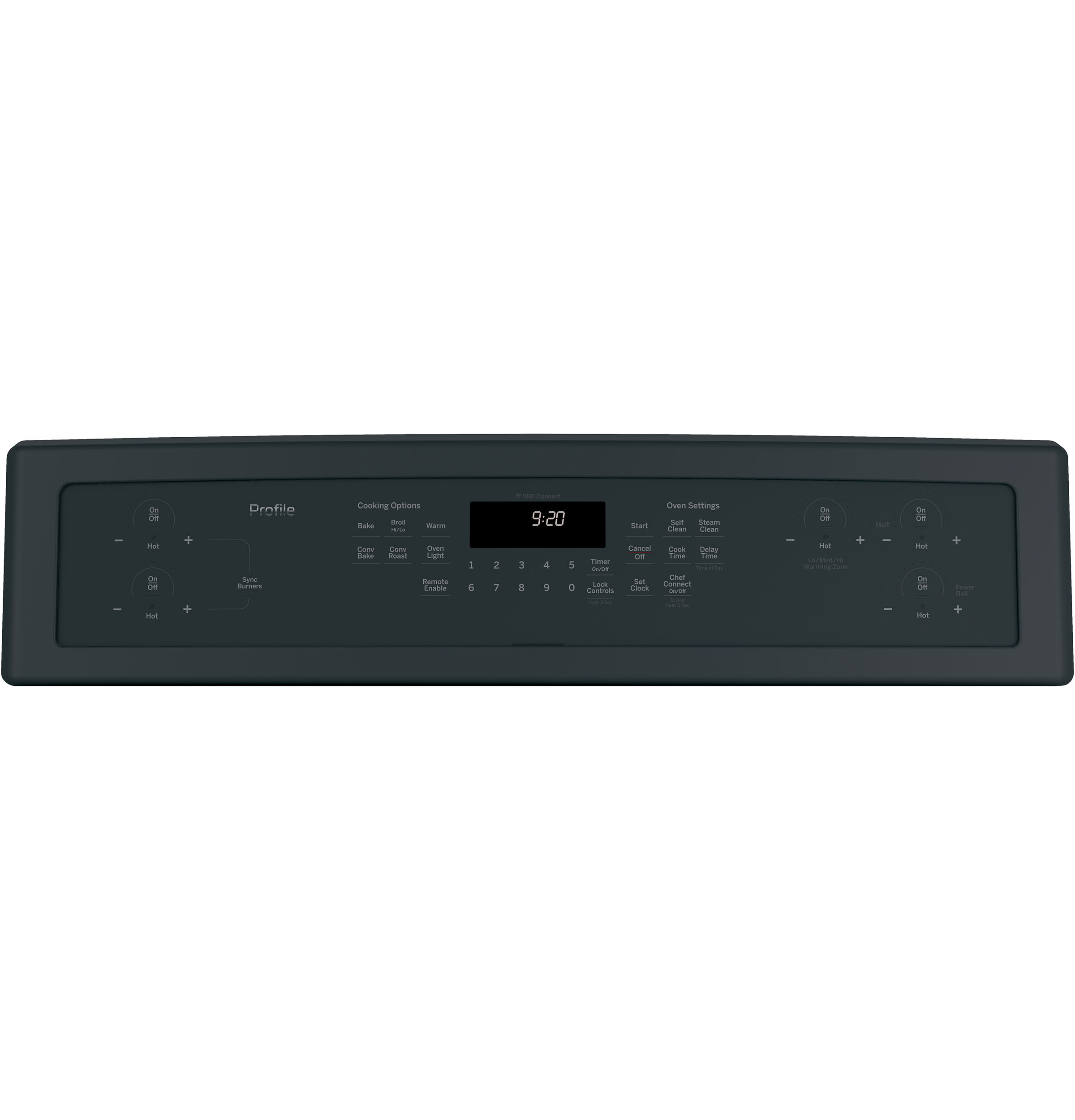 30" Smart Free-Standing Convection Range with Induction PHB920FJDS