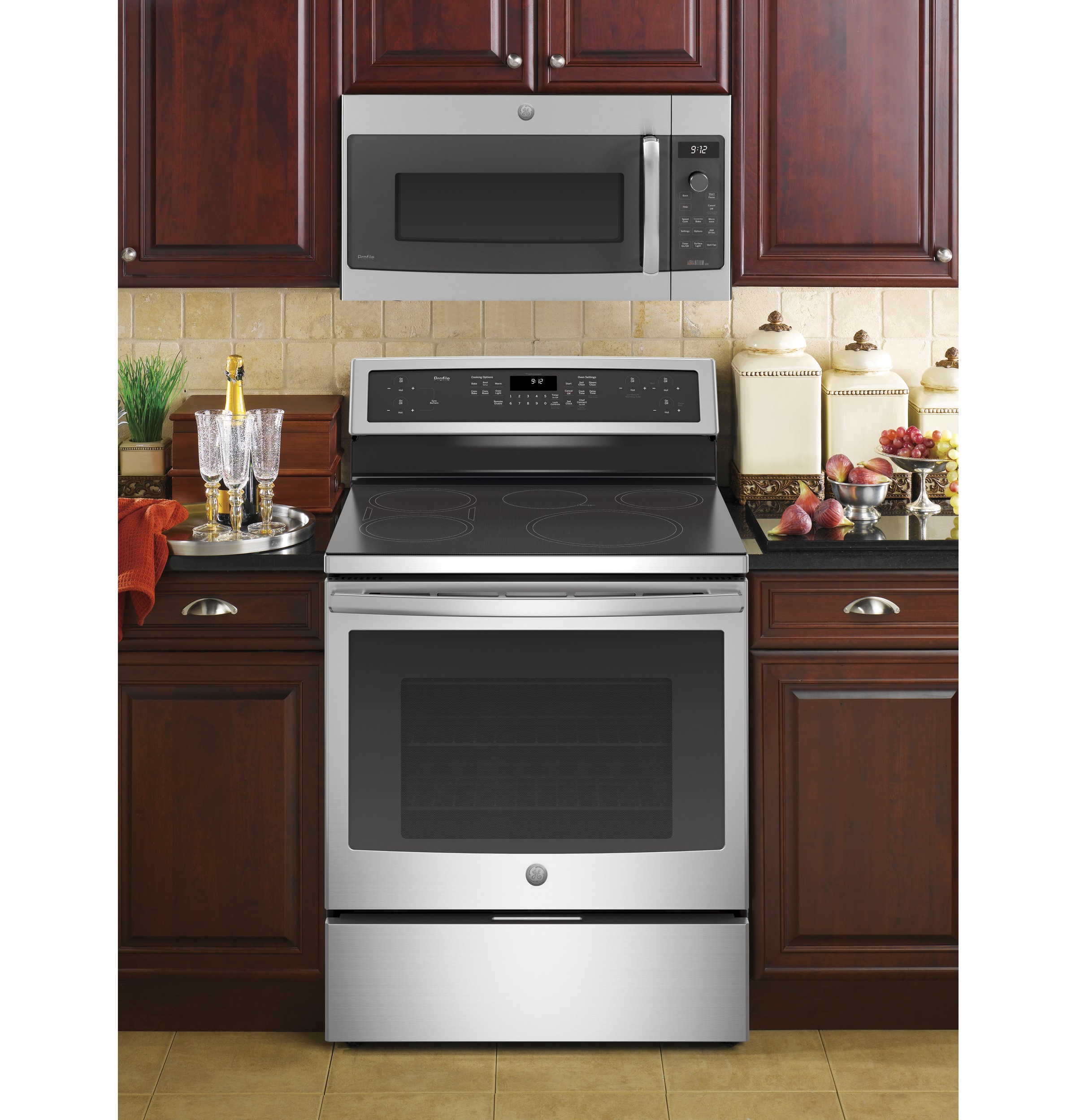 Series 30" Free-Standing Induction and Convection Range with Warming Drawer PHB920SFSS, product image 6 of 16