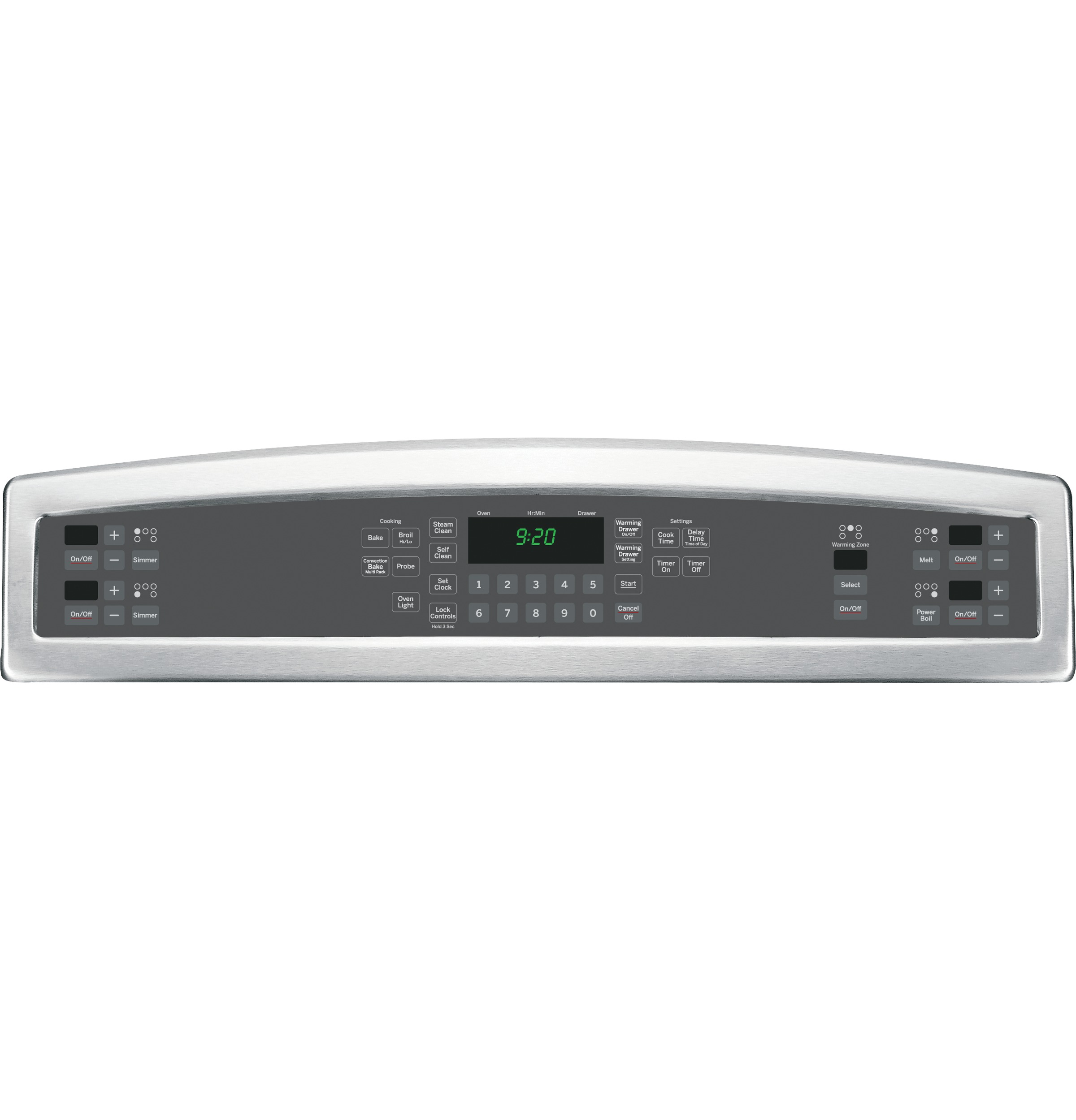 Series 30" Free-Standing Induction and Convection Range with Warming Drawer PHB920SFSS, product image 10 of 16