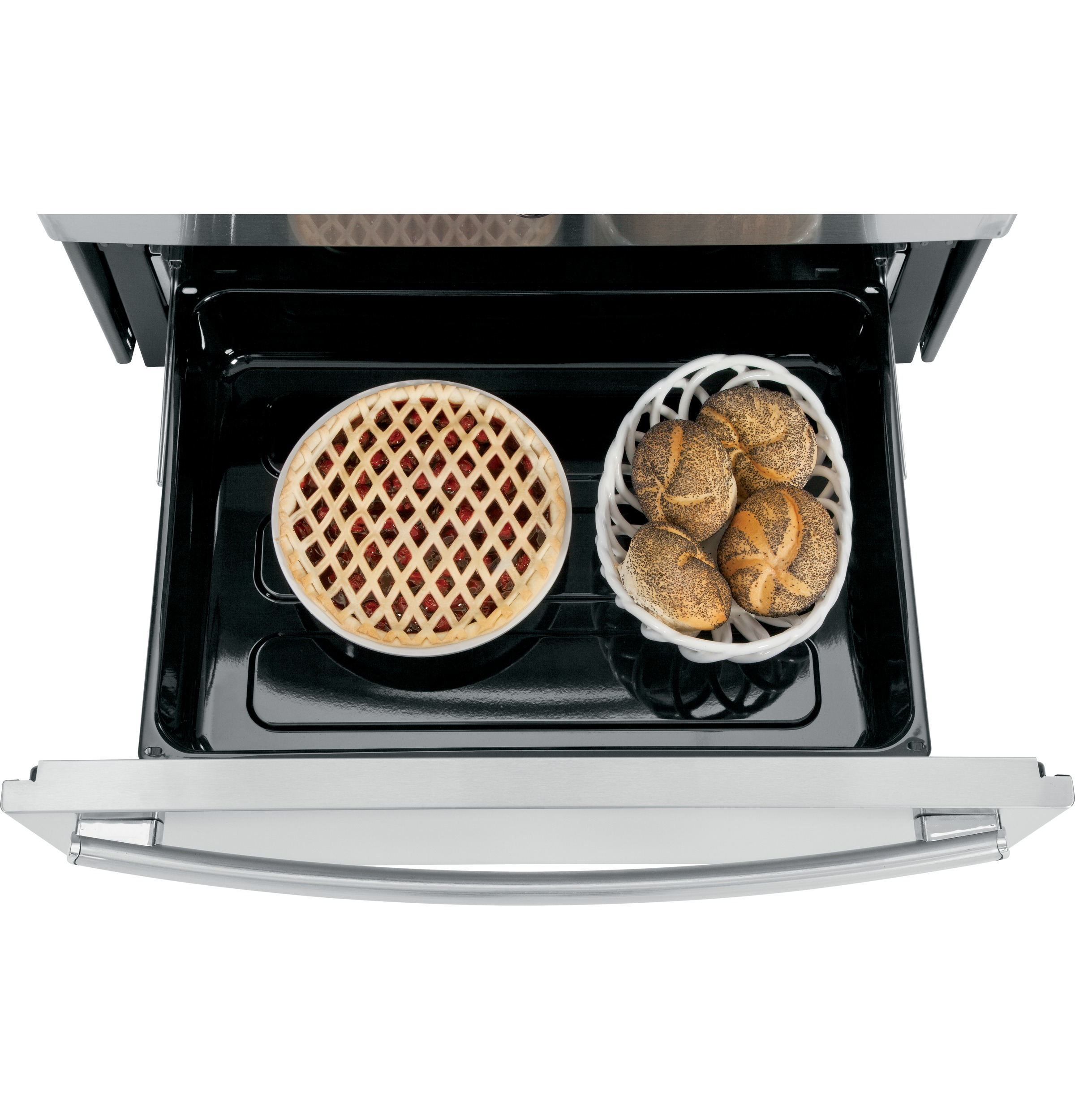 Series 30" Free-Standing Induction and Convection Range with Warming Drawer PHB920SFSS, product image 11 of 16