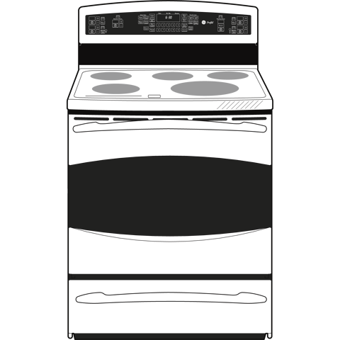 30" Free-Standing Electric Range PHB925SPSS, product image 9 of 10