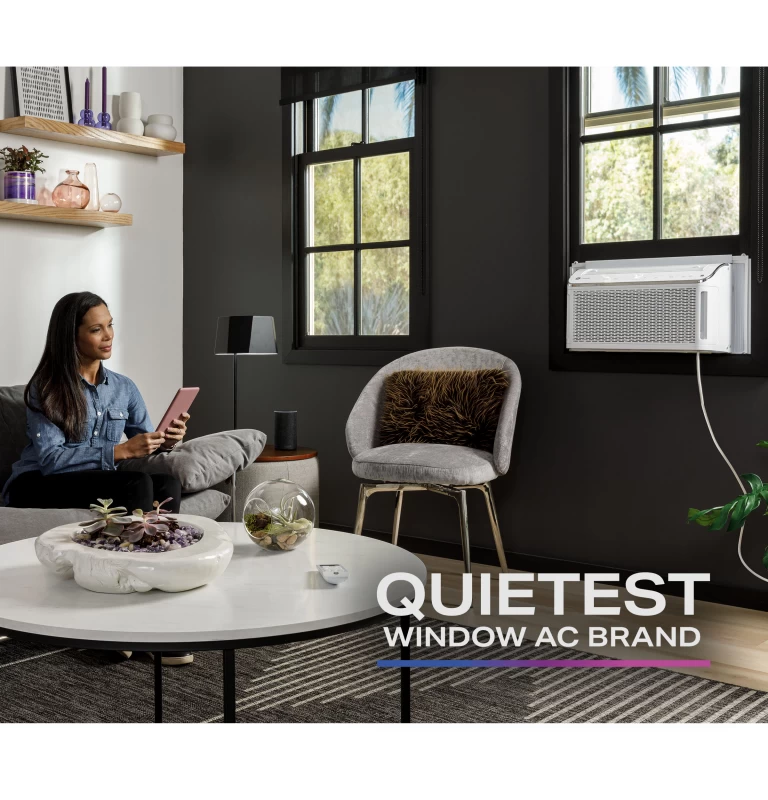 6,200 BTU Smart Ultra Quiet Window Air Conditioner for Small Rooms up to 250 sq. ft. PHC06LY
