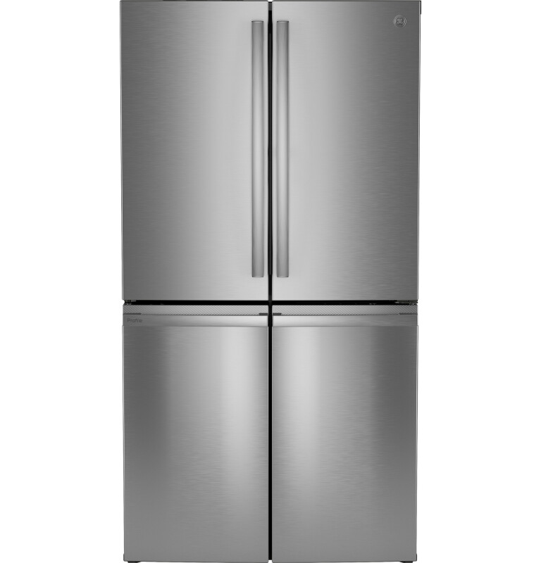 GE Profile 36 Inch Wide 23 Cu. Ft. Energy Star Certified Four Door French Door Refrigerator with LED Lights and Door-in-Door Design Stainless Steel PHD23BYWFS Picture 1