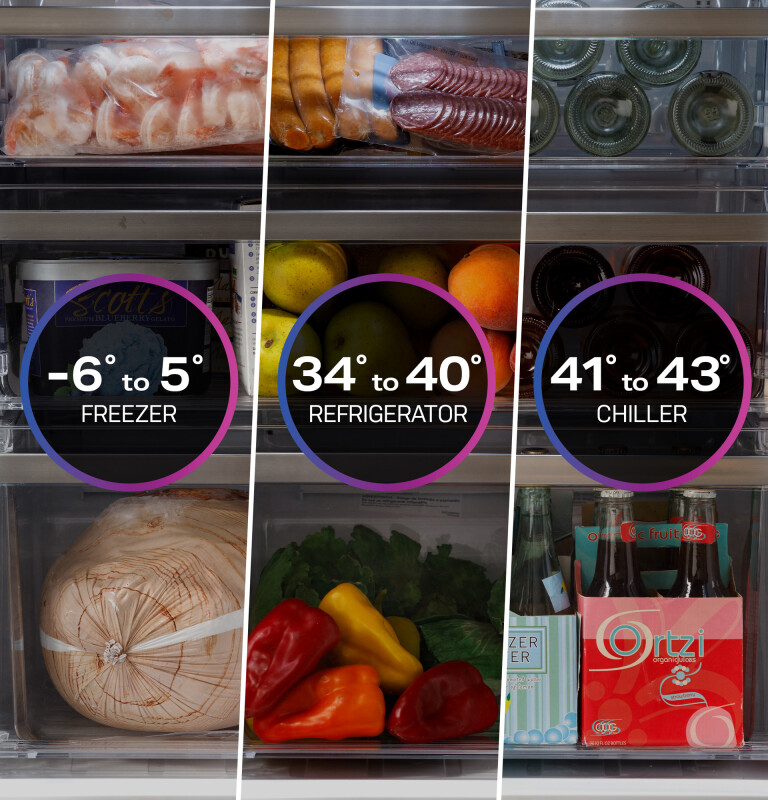 22.9 Cu. Ft. Counter-Depth Quad-Door Refrigerator with Dual-Dispense AutoFill Pitcher and Door in Door view 24