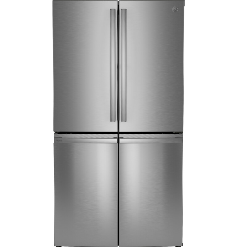 GE Profile 36 Inch Wide 23 Cu. Ft. Energy Star Certified Four Door French Door Refrigerator with LED Lights and Door-in-Door Design Stainless Steel PHD23BYWFS Picture 1