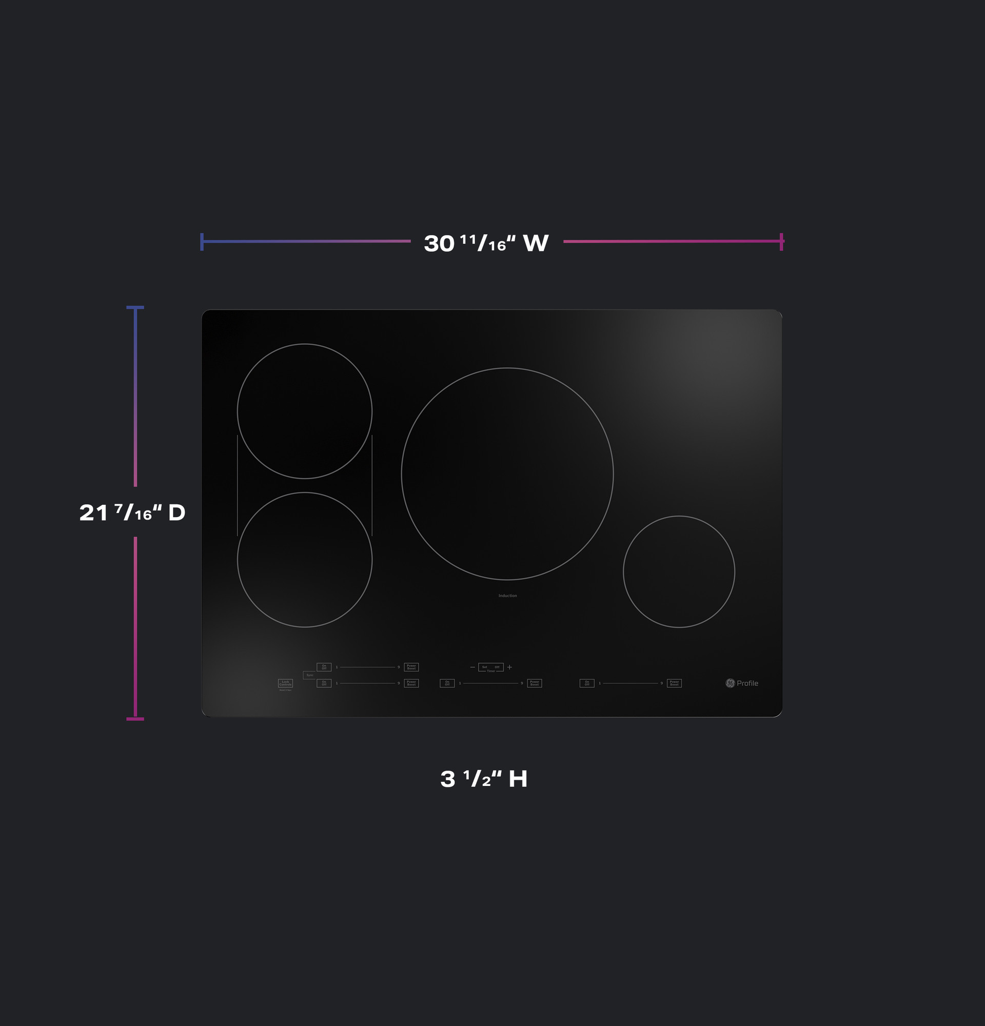 30" Induction Cooktop view 5