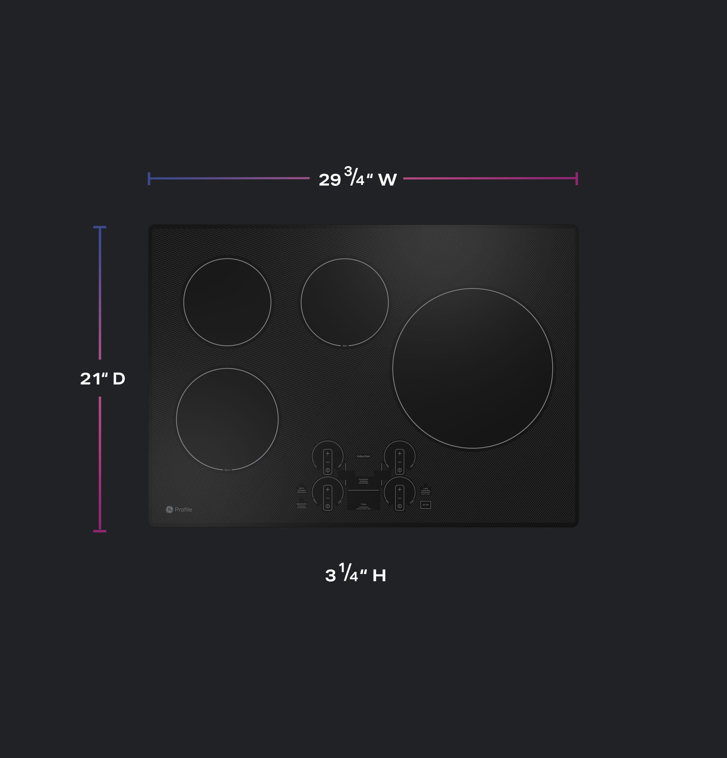 30" Built-In Touch Control Induction Cooktop view 3