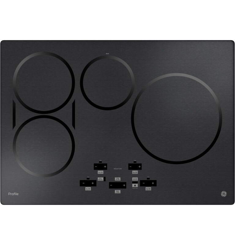 GE Profile 30" Built-In Touch Control Induction Cooktop Black Stainless PHP9030BMTS Picture 1