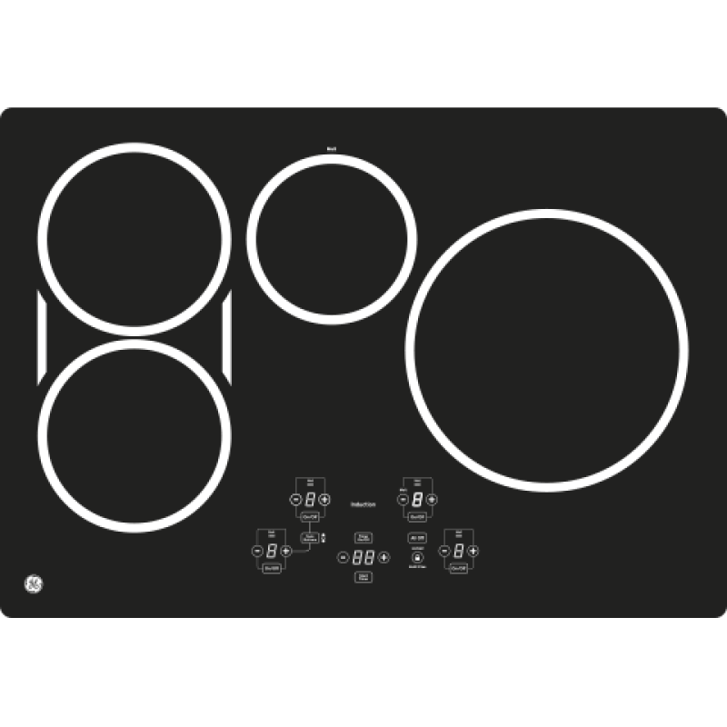 30" Built-In Touch Control Induction Cooktop PHP9030DJBB