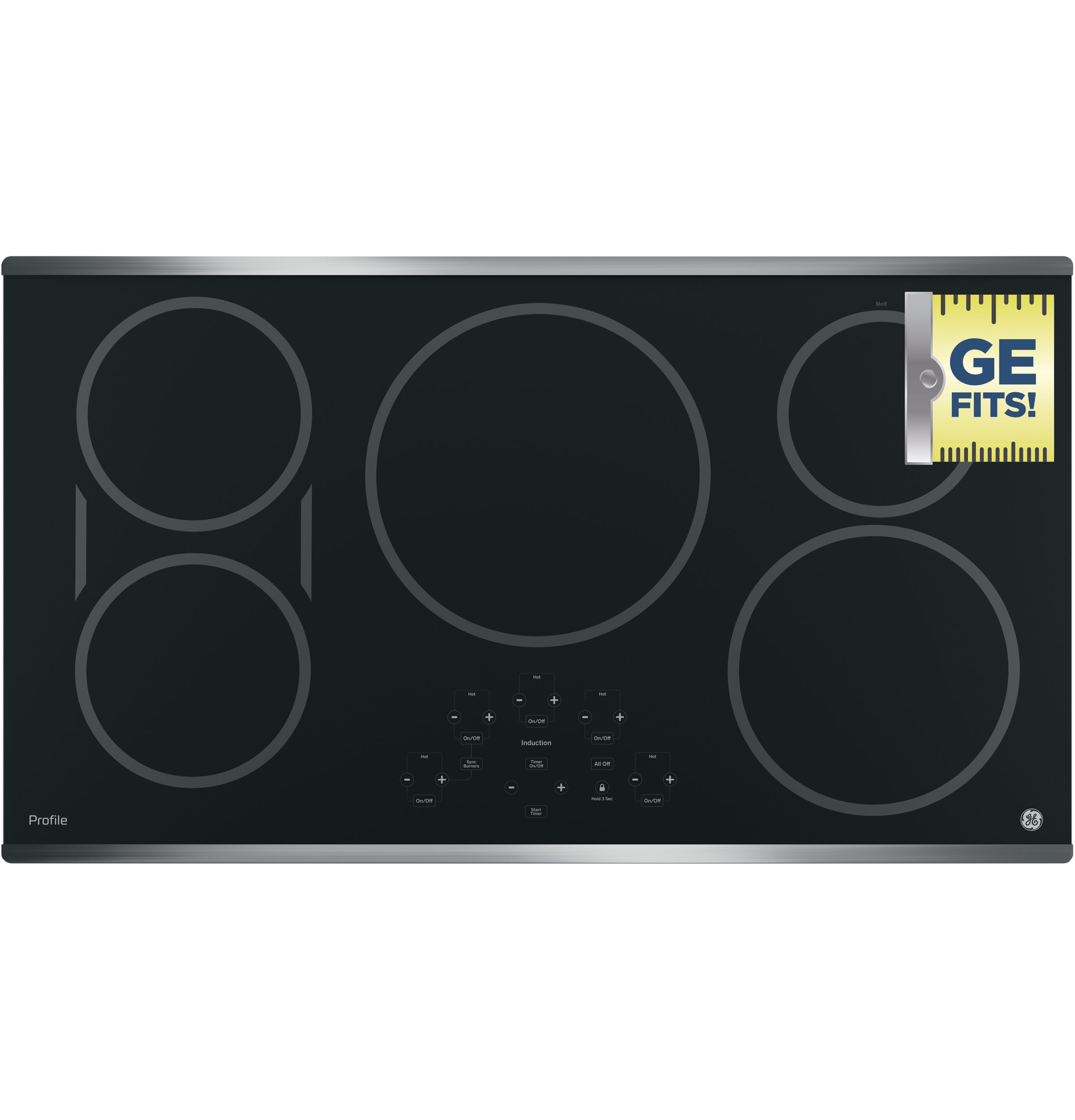 36" Built-In Touch Control Induction Cooktop PHP9036SJSS