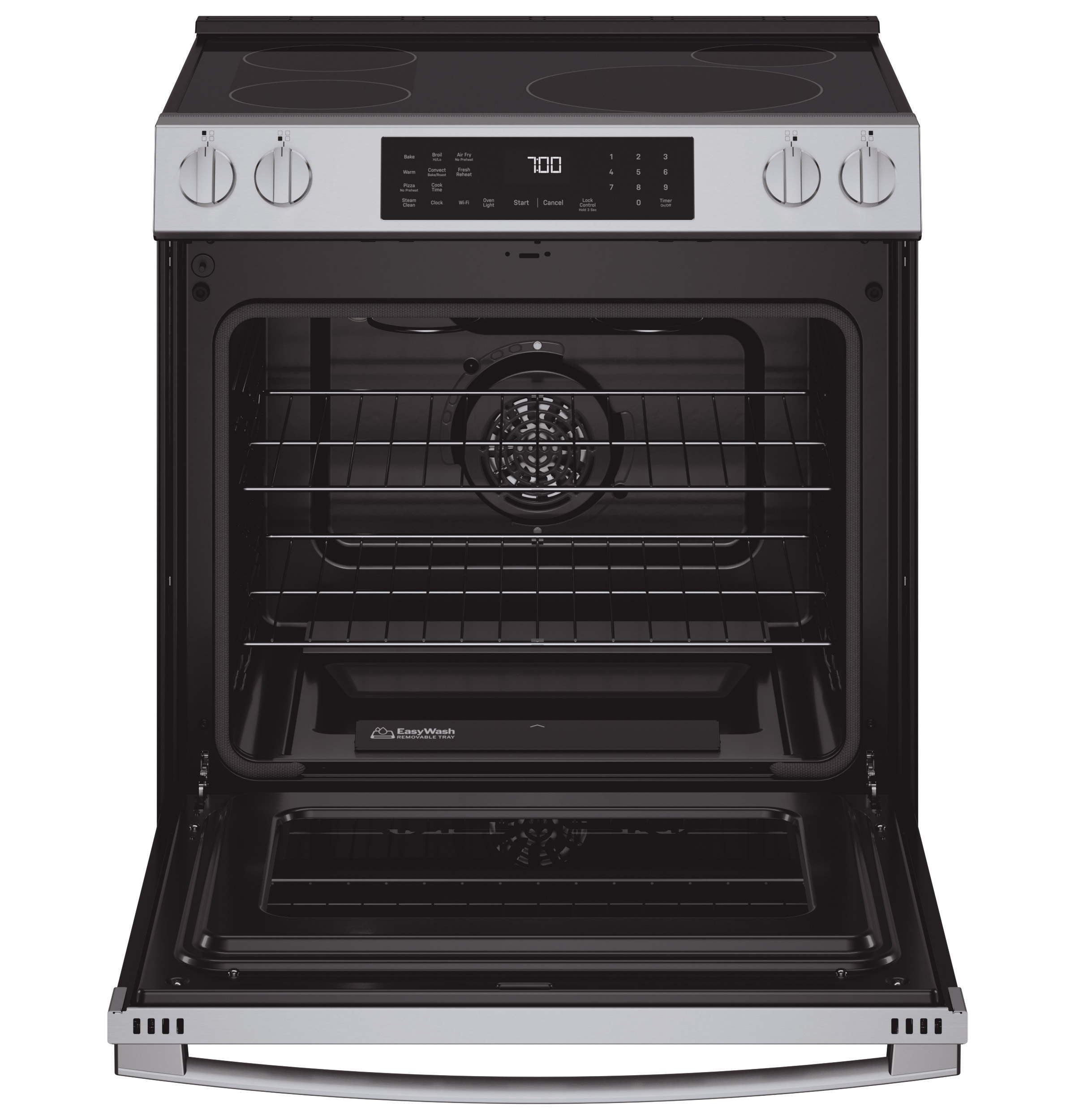30" Smart Slide-In Induction and Convection Range with No Preheat Air Fry and EasyWash Oven Tray view 22