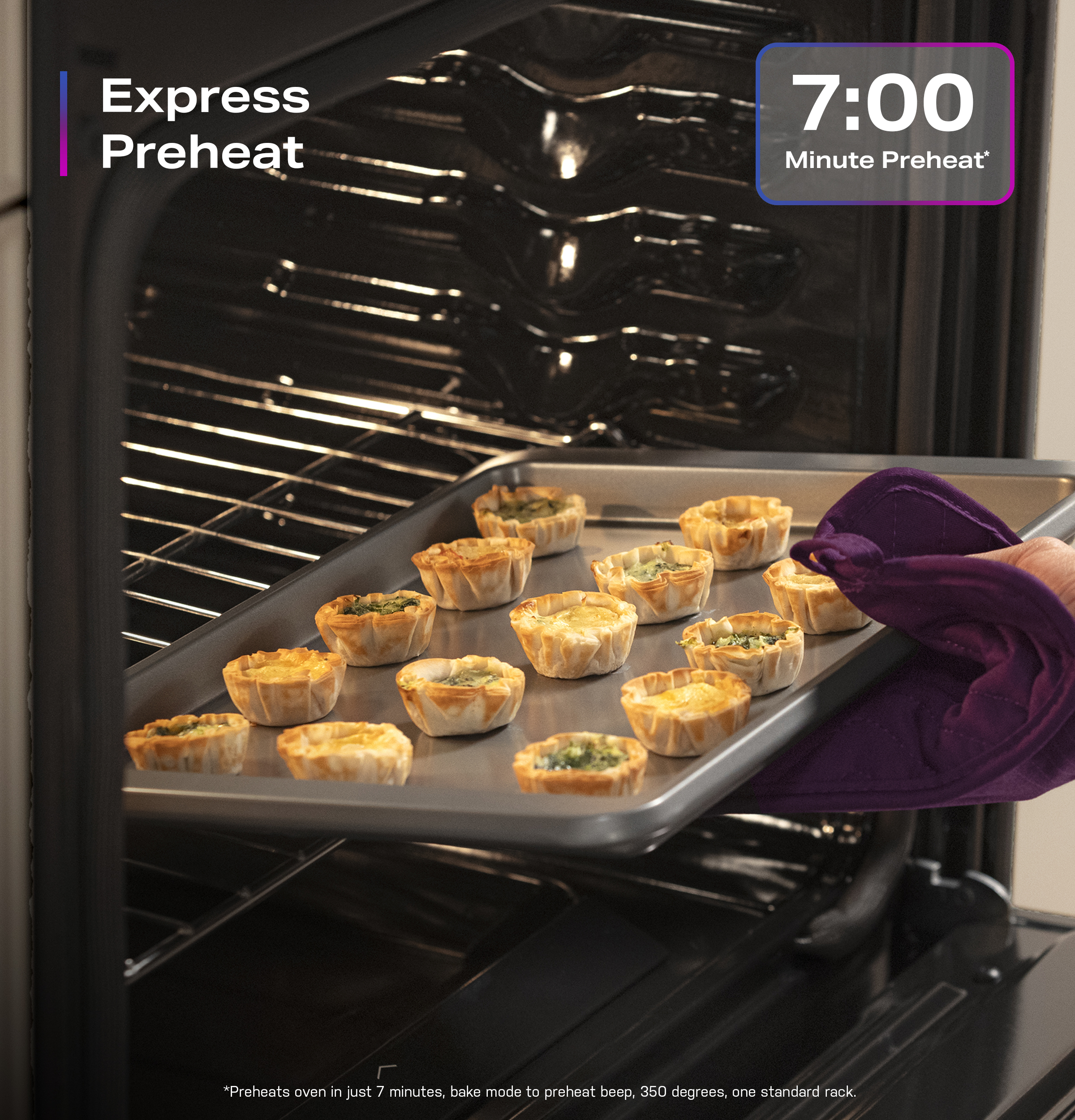 30" Smart Slide-In Induction and Convection Range with No Preheat Air Fry and EasyWash Oven Tray view 10