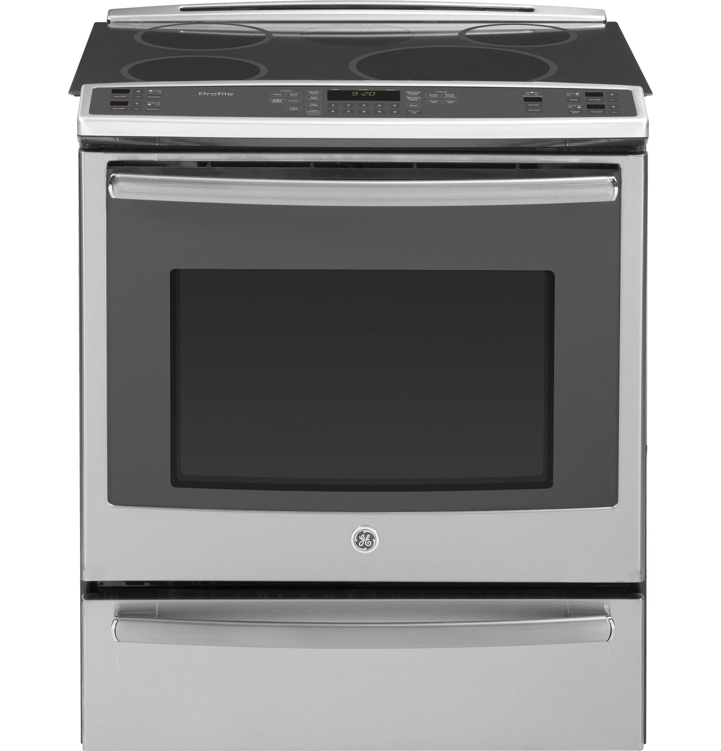 Series 30" Slide-In Front Control Induction and Convection Range with Warming Drawer PHS920SFSS