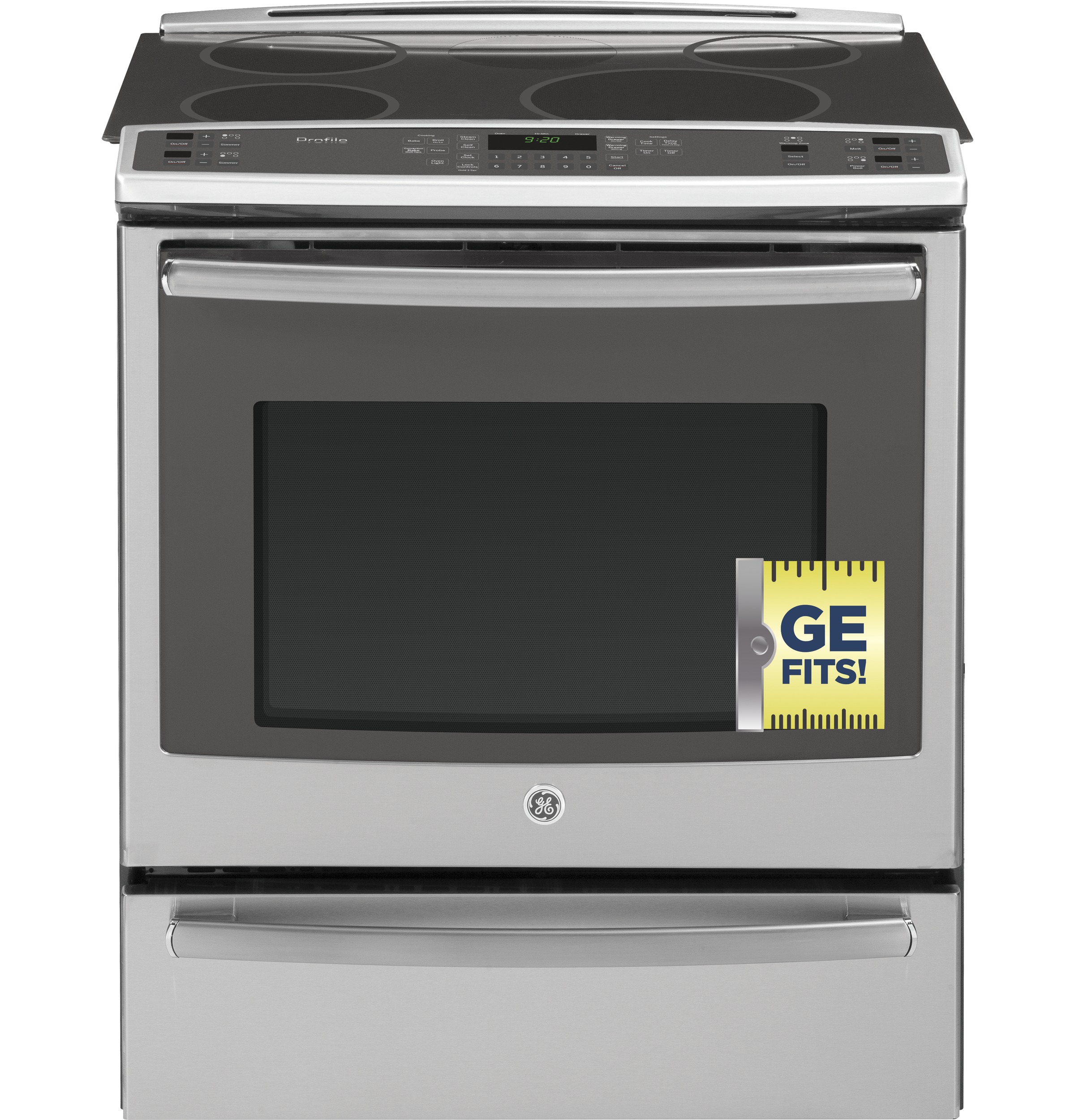 Series 30" Slide-In Front Control Induction and Convection Range with Warming Drawer PHS920SFSS