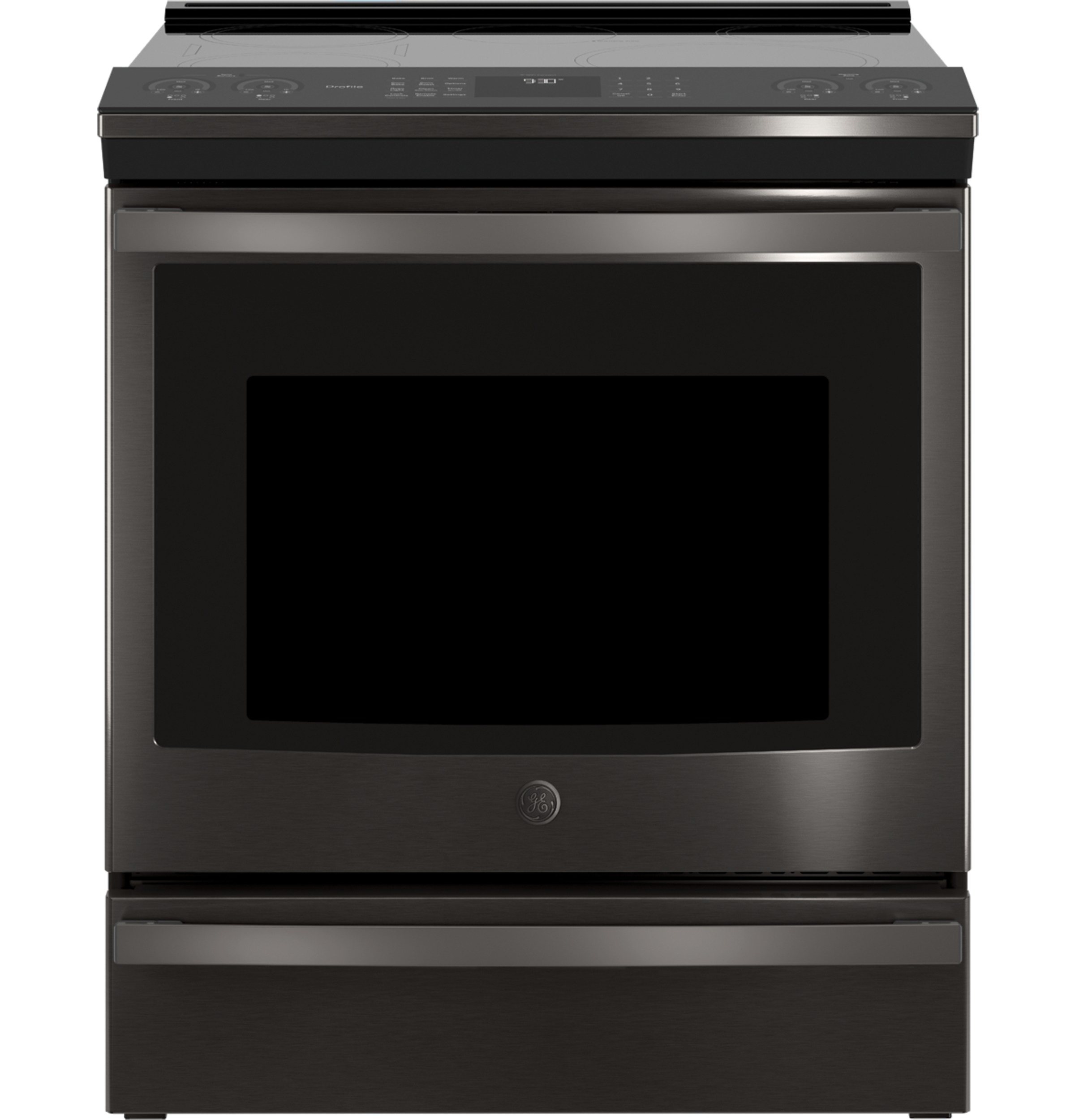 30" Smart Slide-In Front-Control Induction and Convection Range PHS930BLTS