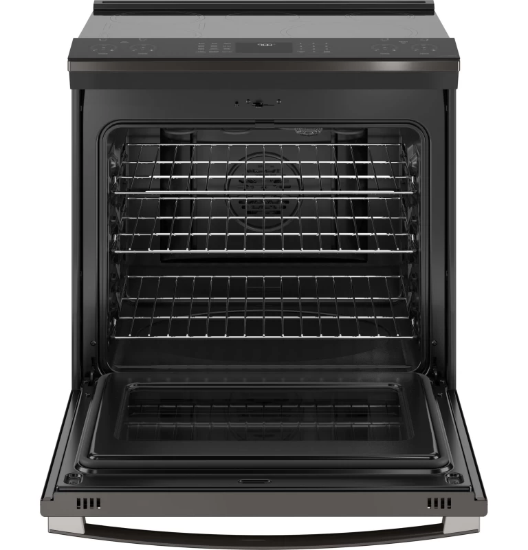 30" Smart Slide-In Front-Control Induction and Convection Range with No Preheat Air Fry PHS930BPTS
