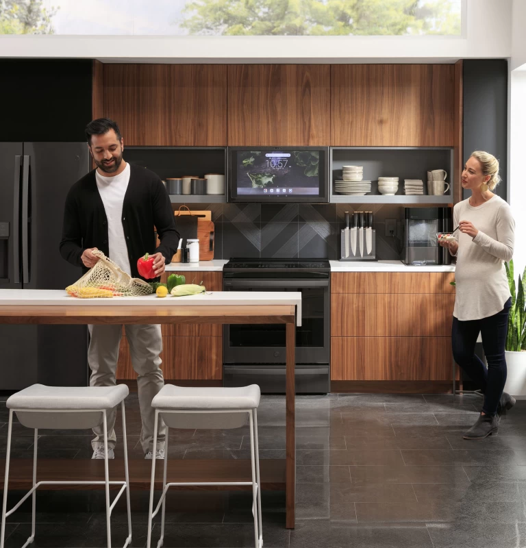 30" Smart Slide-In Front-Control Induction and Convection Range with No Preheat Air Fry PHS930BPTS