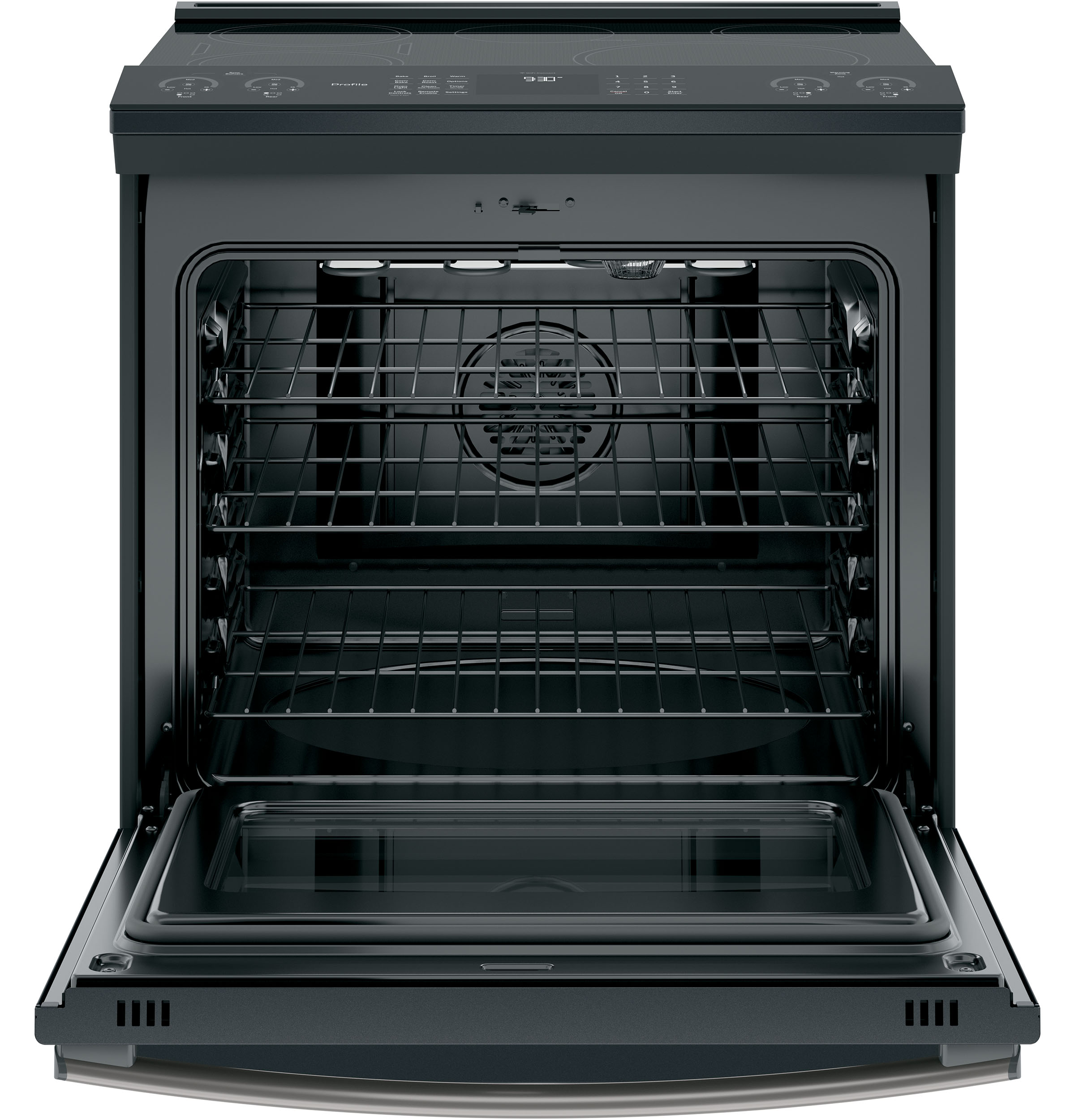 30" Smart Slide-In Front-Control Induction and Convection Range PHS930FLDS, product image 3 of 8