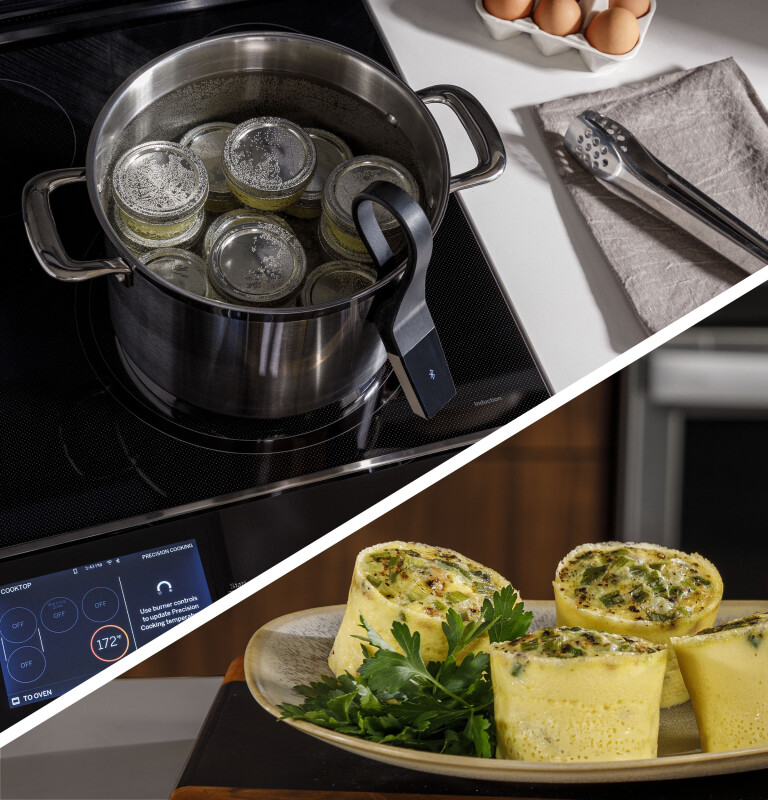 30" Smart Slide-In Fingerprint Resistant Front-Control Induction and Convection Range with No Preheat Air Fry view 7